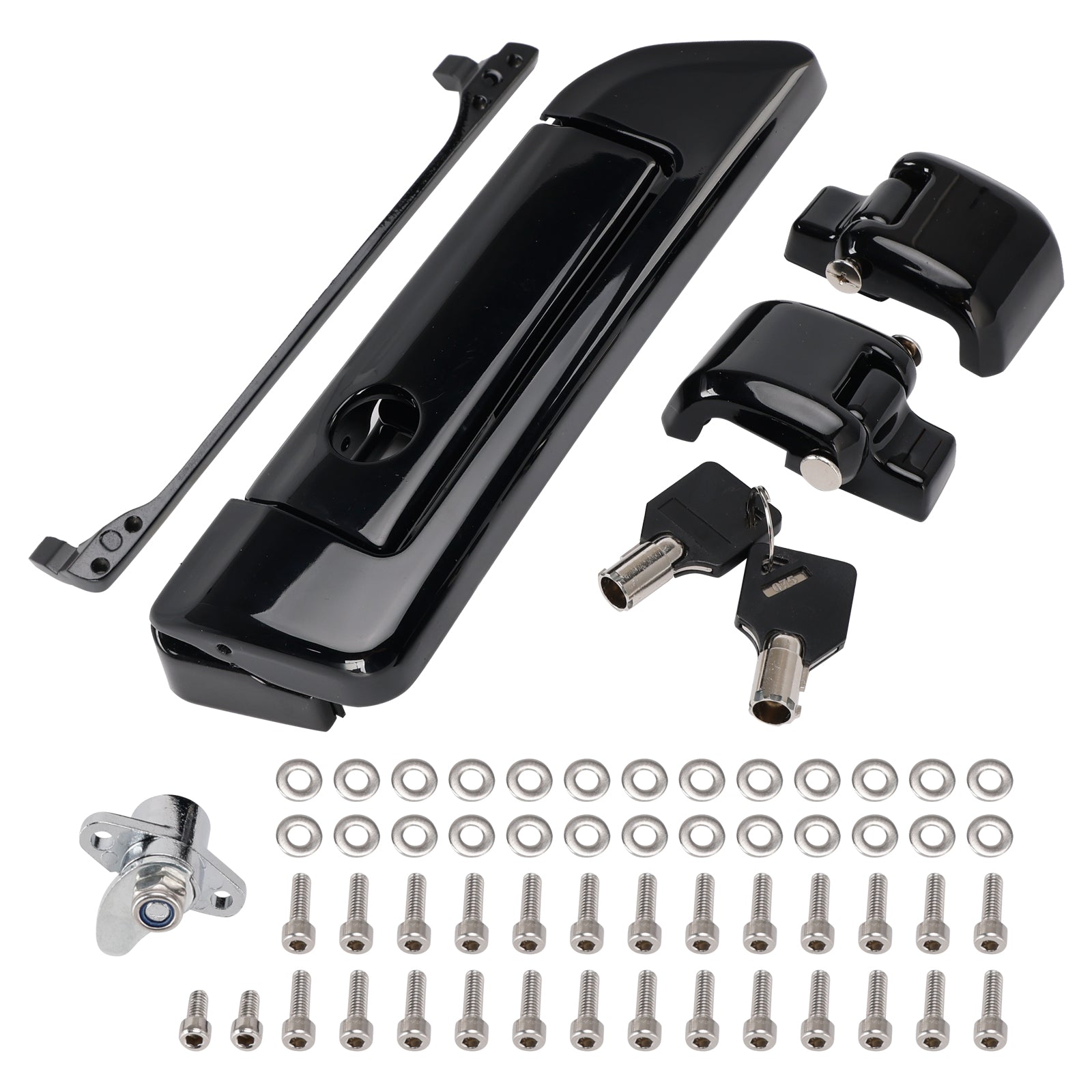 2014-2023 Touring Road King Electra Street Glide Hinges and Latch Kit Black