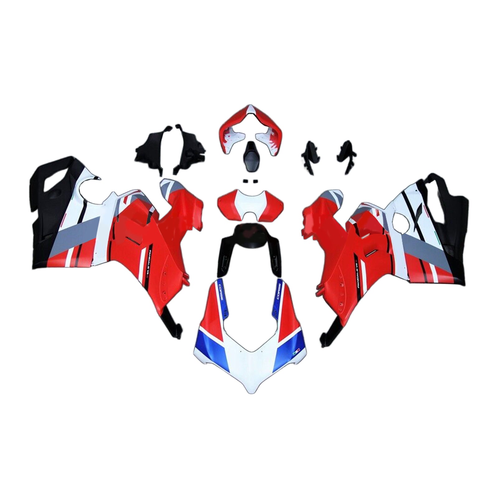 Amotopart Ducati 20-21 Panigale V4 V4S Red Style5 Fairing Kit