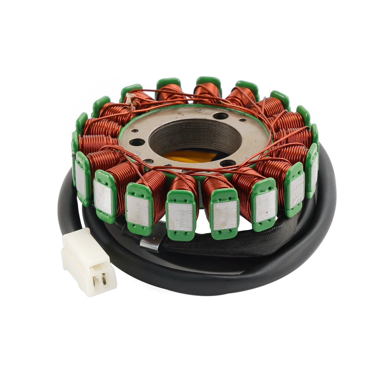 Kawasaki 86-07 Ninja 250R e 88-95 GPX250R e 90-99/02/04-07 ZZ-R250 e 93/95/97/00-01 Anhelo 250 e 87-89 Eliminatore e 90-94 Eliminatore 250 e 96/97/97/01/03 Eliminatore 252 e 89 -90/93-98 Eliminator 250LX e 88-90/94/96 Eliminator 250SE Generatore statore