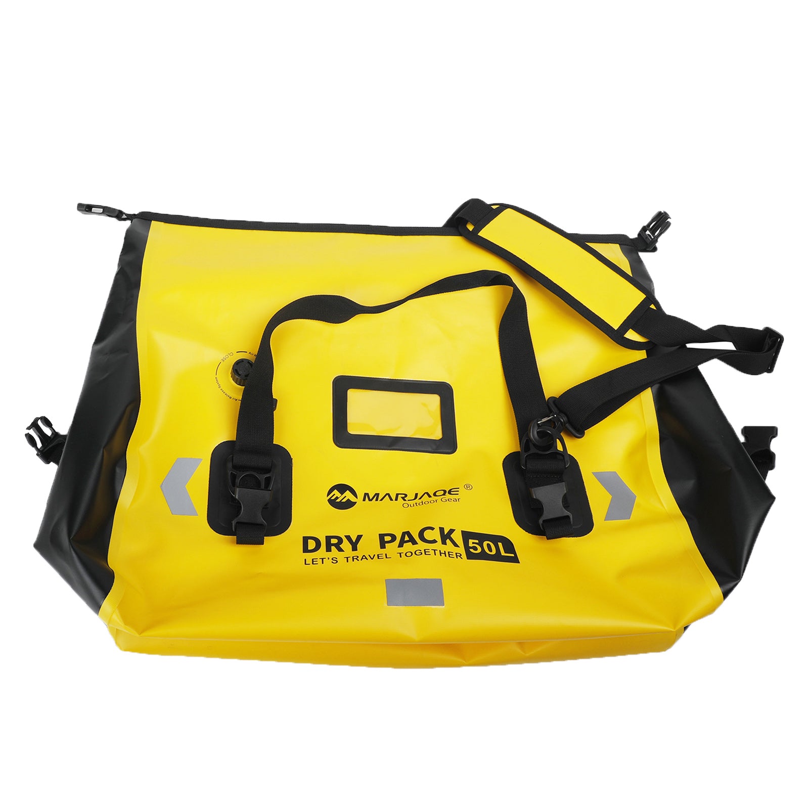 Motorbike Tail Bag Side Saddlebag Tail Bag Luggage Pouch Storage 50L Yellow