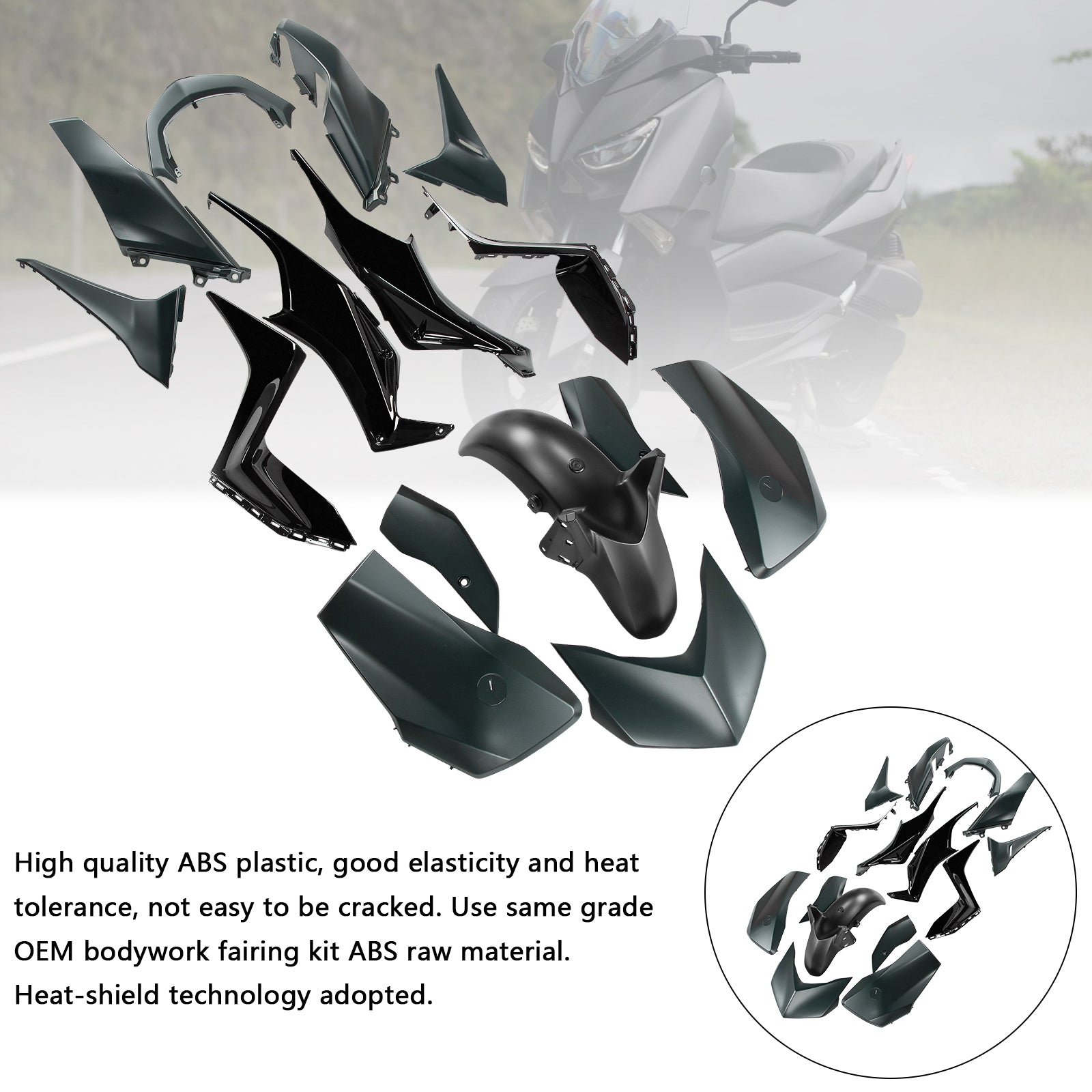 Amotopart 2023-2024 Yamaha x Max 300 Kit de carénage