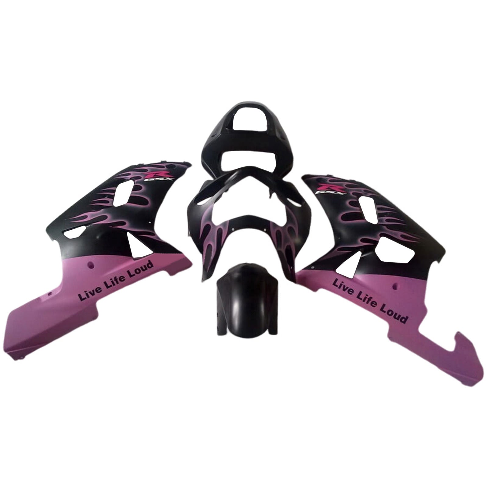 Amotopart 2001-2003 GSXR600 2000-2003 GSXR750 K1 Suzuki Matte Pink Black Fearing Kit