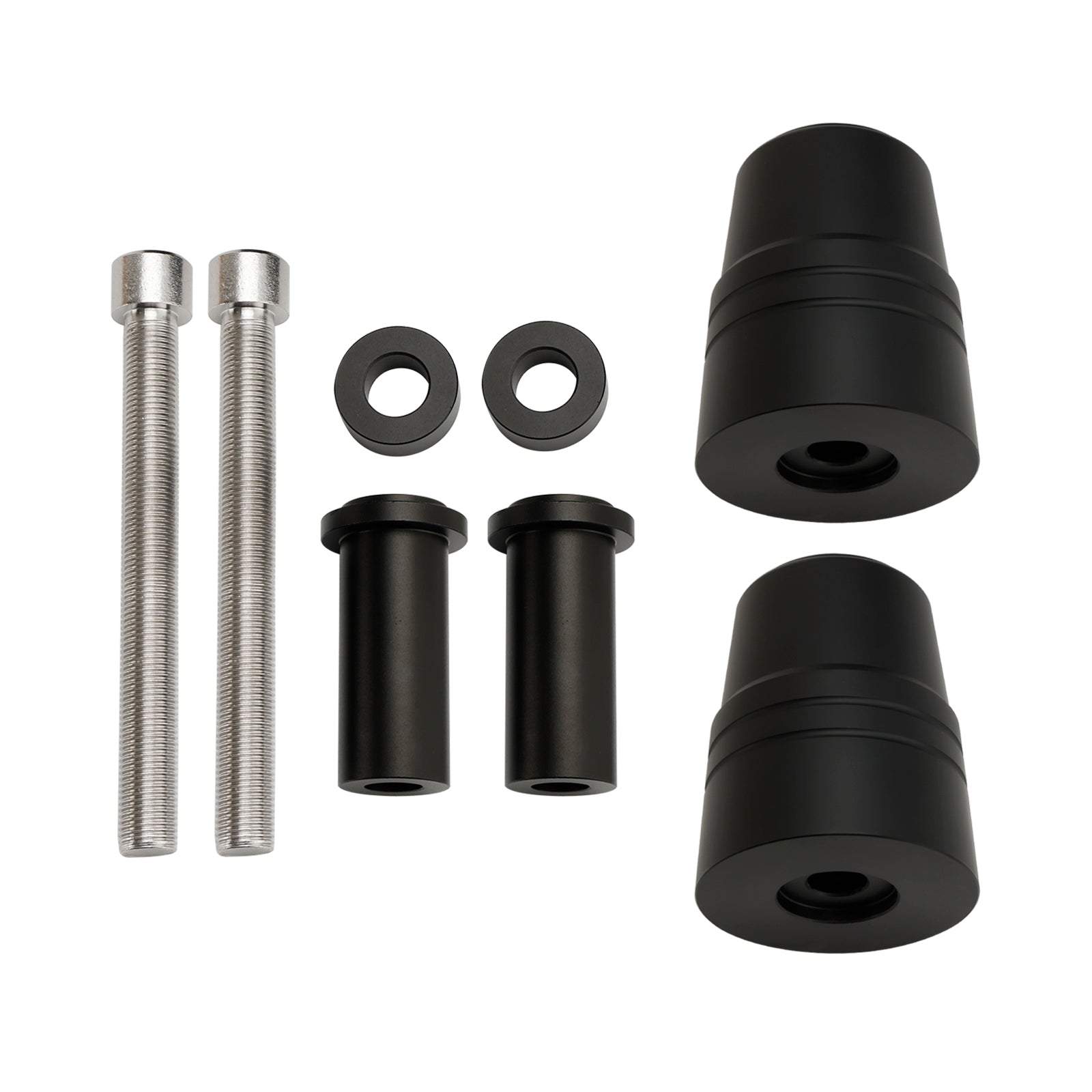 Aluminiumrahmen Crash Slider Schutz Schwarz für Yamaha Mt-07 Fz-07 Tracer 14-23