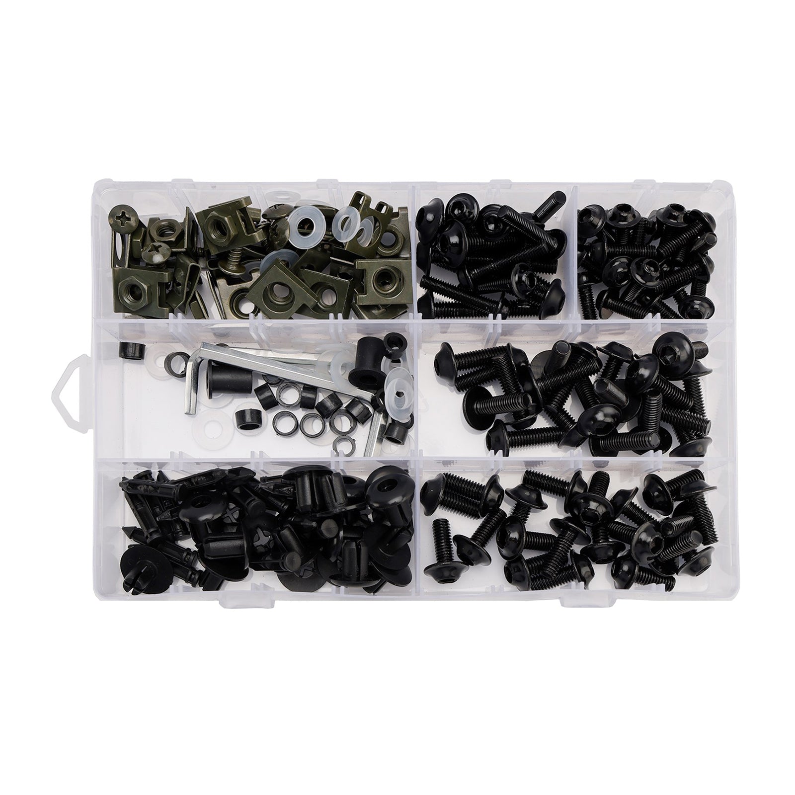 Amotopart 2016-2020 Kawasaki ZX10R Red Green Silber Carbon Faser Musterverkleidungskit