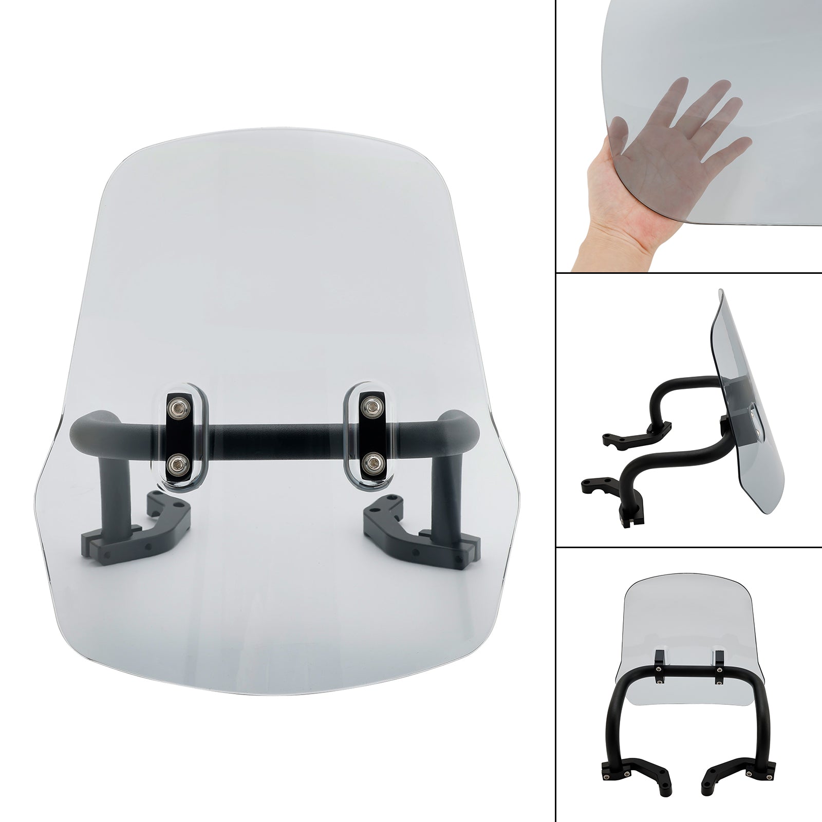 Windshield WindScreen + Bracket fit for HONDA CRF250L/S CRF250M CRF300L Monkey 125 MSX125 21-24