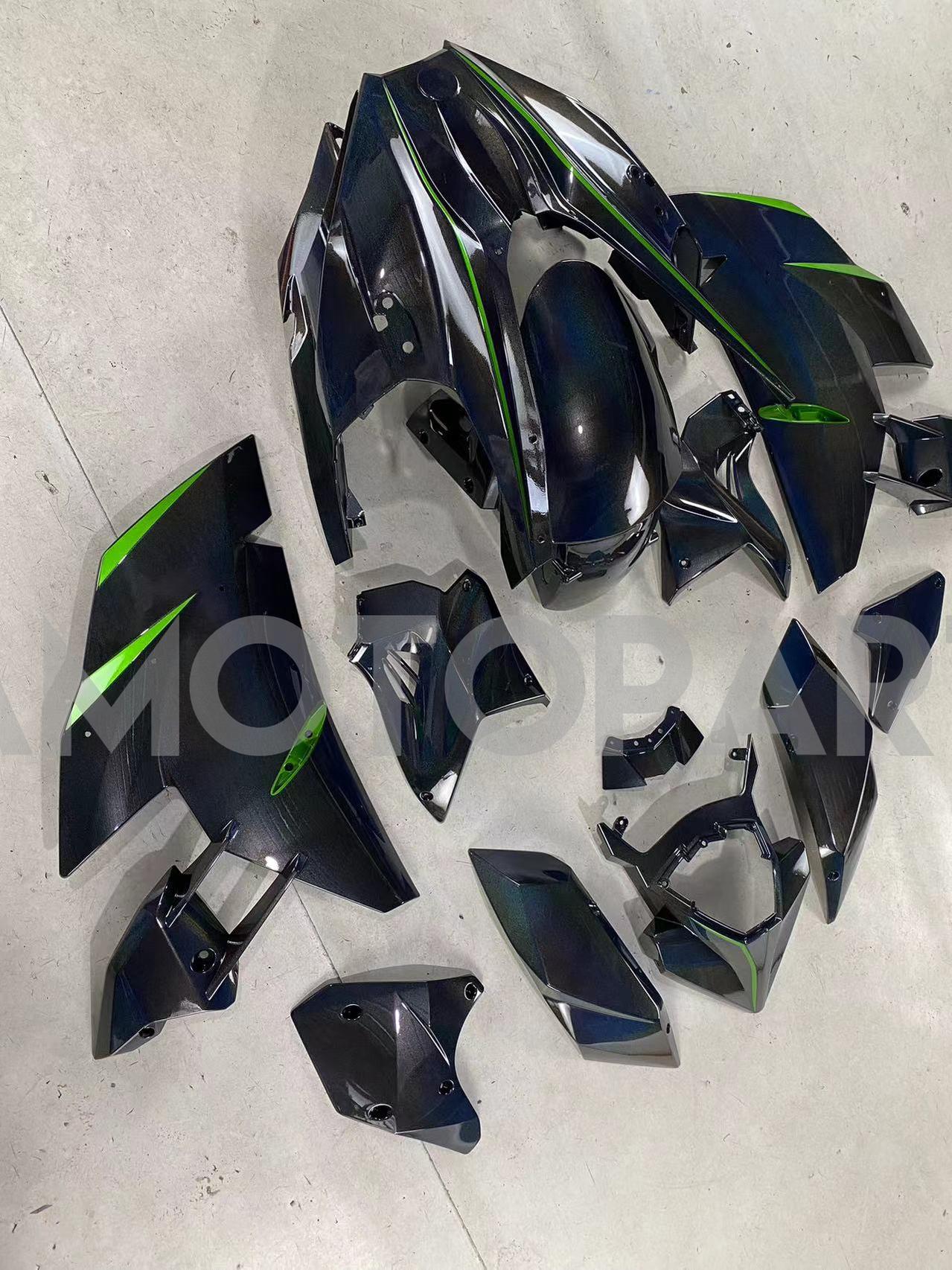 Amotopart 2015-2022 Kawasaki Ninja H2 Rainbow Fairing Kit