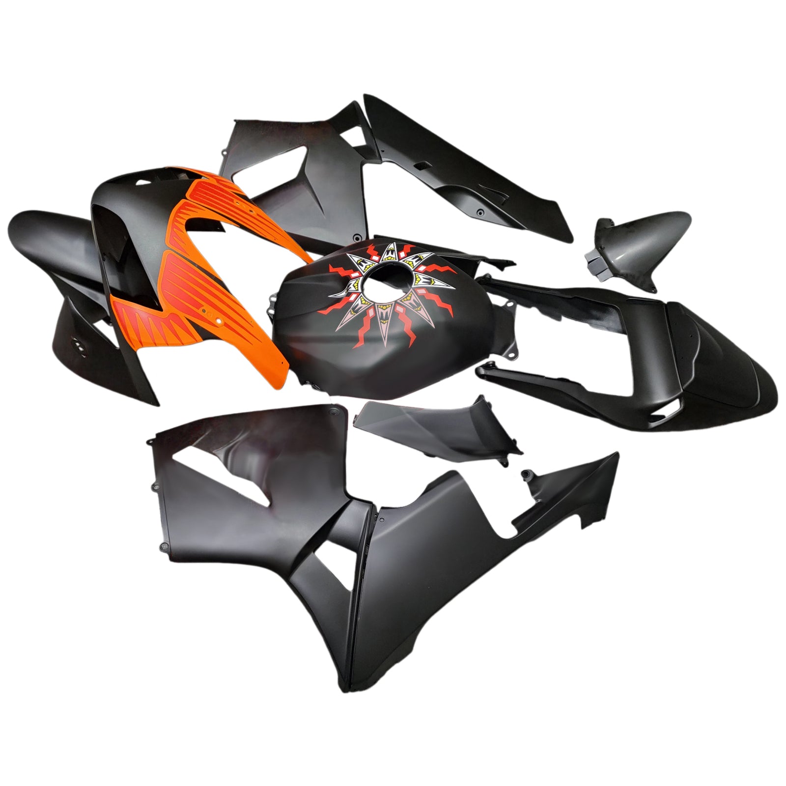 Amotopart 2003-2004 Honda CBR600RR Matte Black Fairing Kit