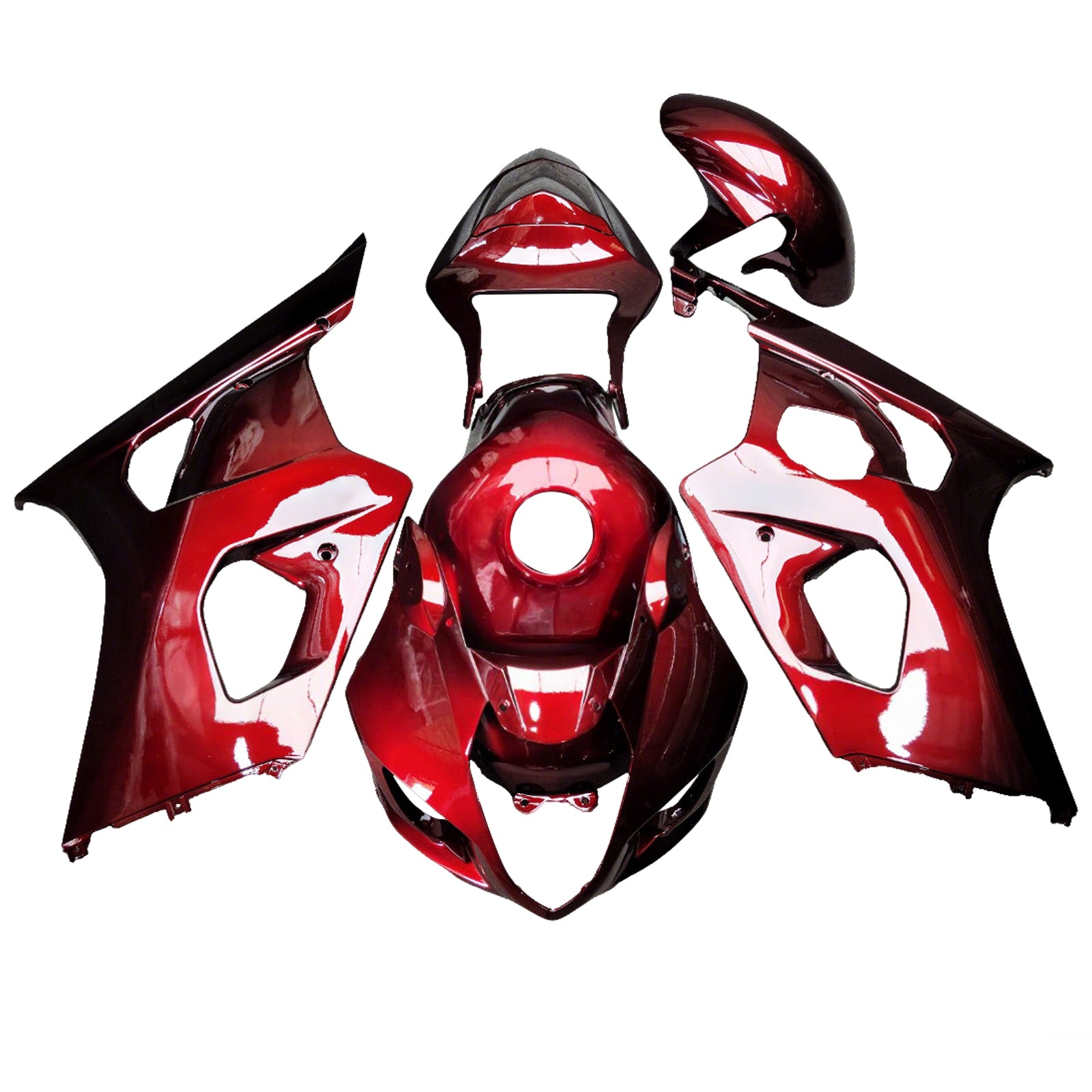 Amotopart 2003-2004 Suzuki GSXR1000 Red Fairing Kit