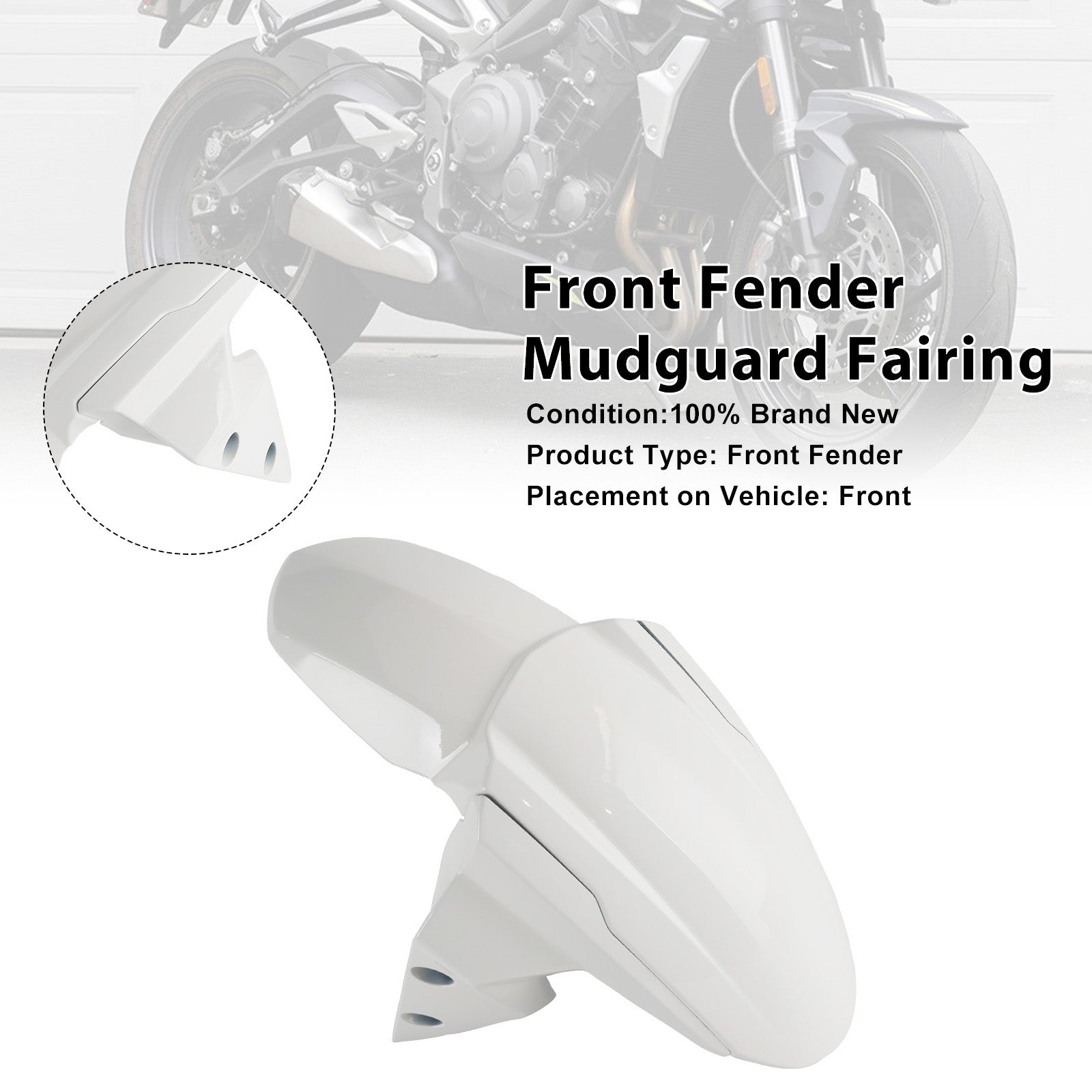 Street Triple 765 R RS 2020-2025 Front Fender Mudguard Fairing