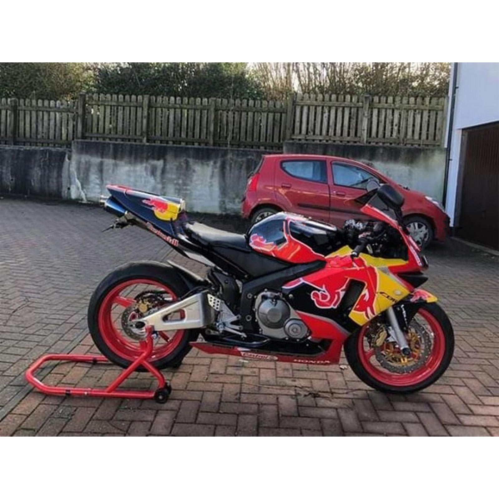 Amotopart 2003-2004 Honda CBR600RR Black Red Yellow Fairing Kit