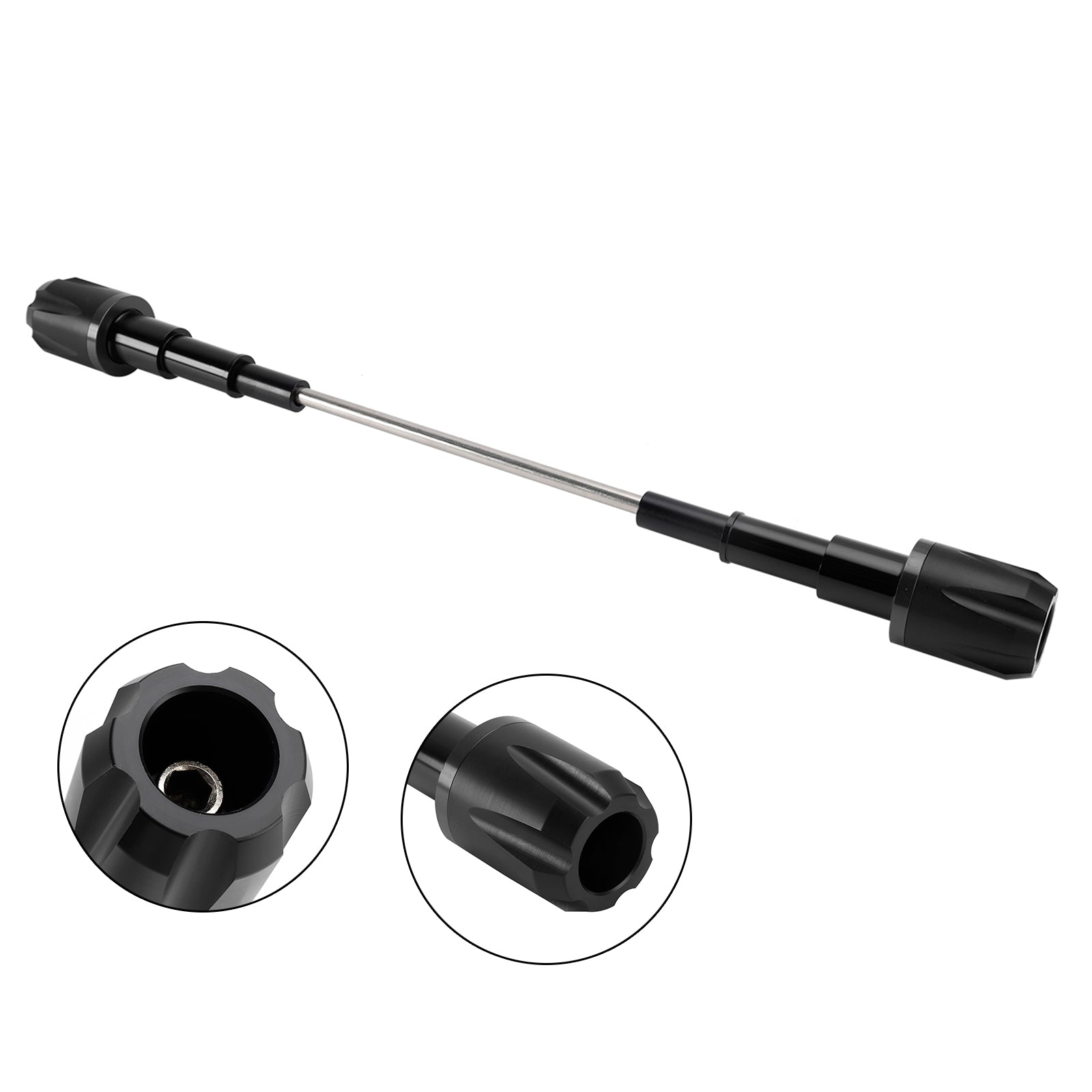 Du Cafe Racer Scrambler 800 Aluminum Frame Crash Slider Protection Gold Black