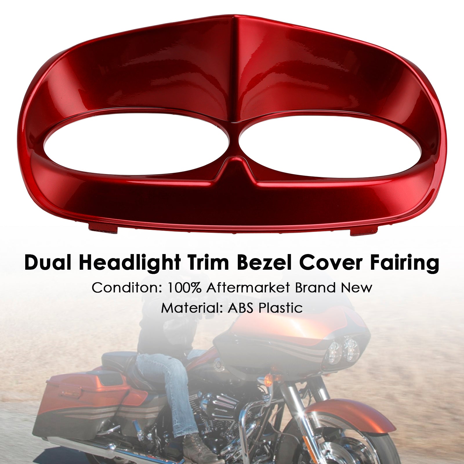 1998-2013 Road Glide Dual Headlight Trim Bezel Cover Fairing