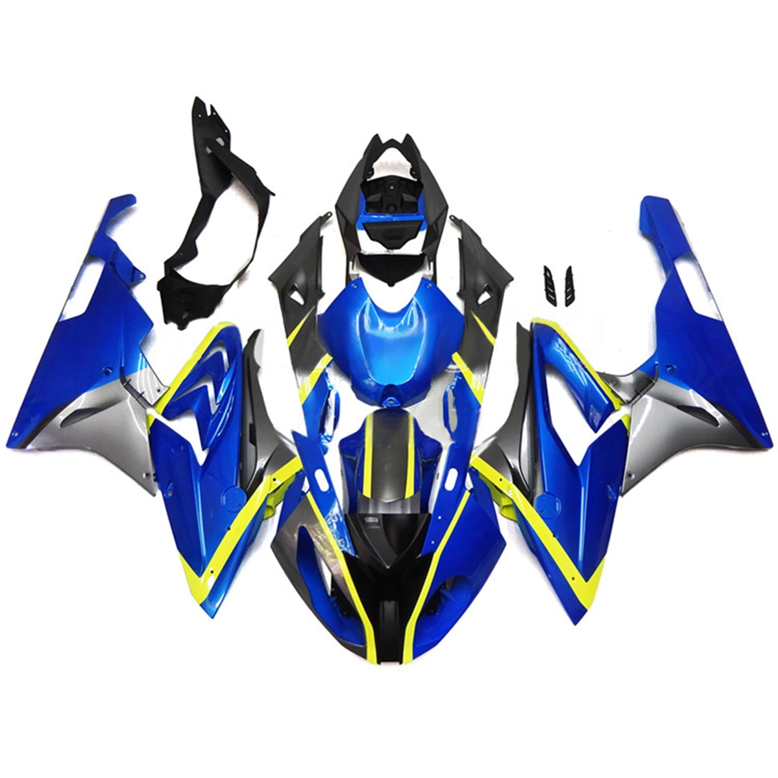 Amotopart BMW S1000RR 2015-2016 Blue&Yellow Style4 Fairing Kit