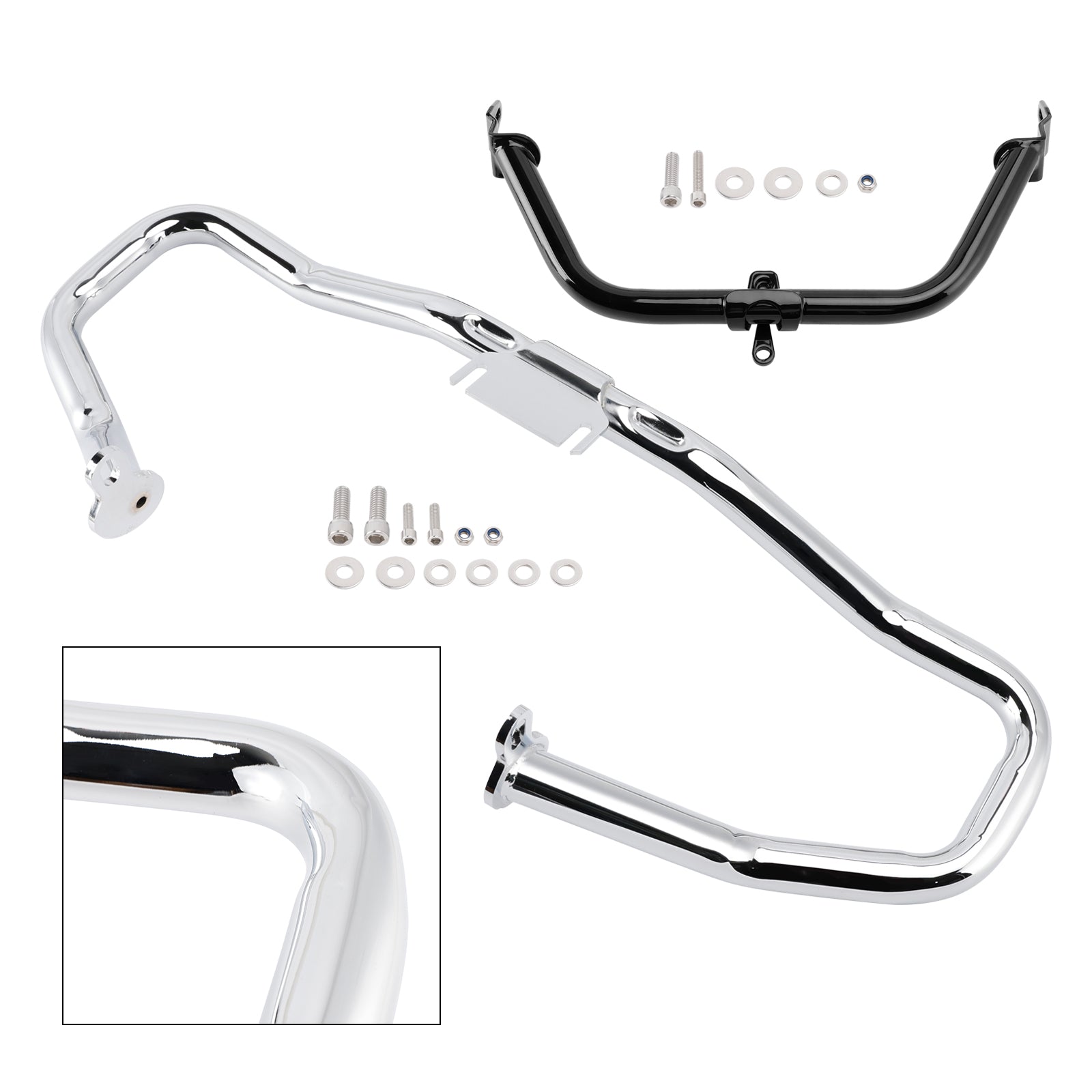 2014-2022 Harley Road Glide Engine Guard Frame Anti-Crash Bumper Protector Chrome