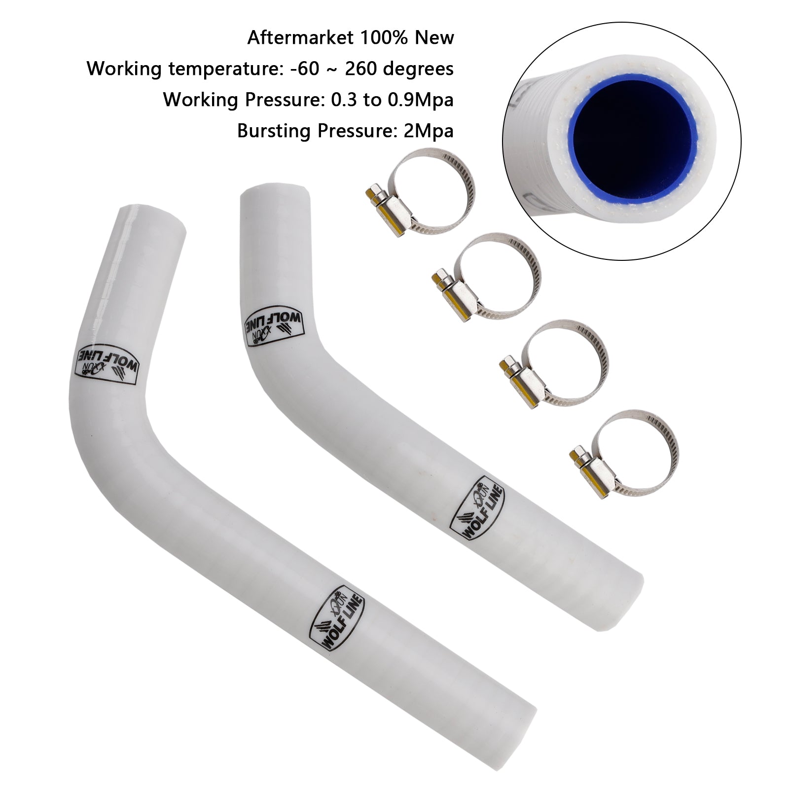 2015-2024 Yamaha MT-03 MT-25 YZF R3 R25 Mangueira de resfriador de radiador de silicone R25