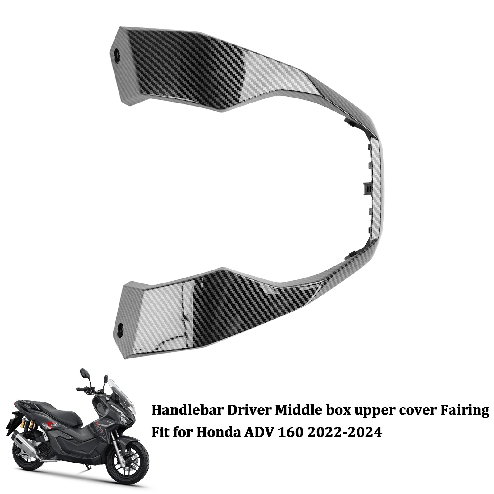 23-24 Honda Adv 160 Lenker Fahrer Mittelkasten Untere Abdeckung Verkleidung