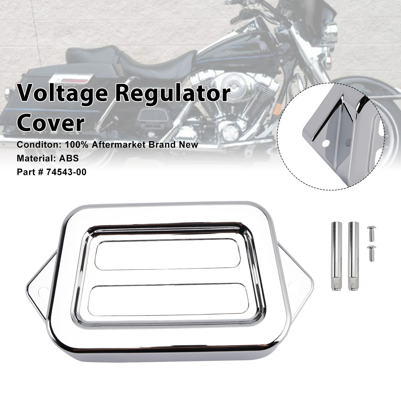 1997-2008 Road King Electra Street Road Glide Voltage Regulator Cover