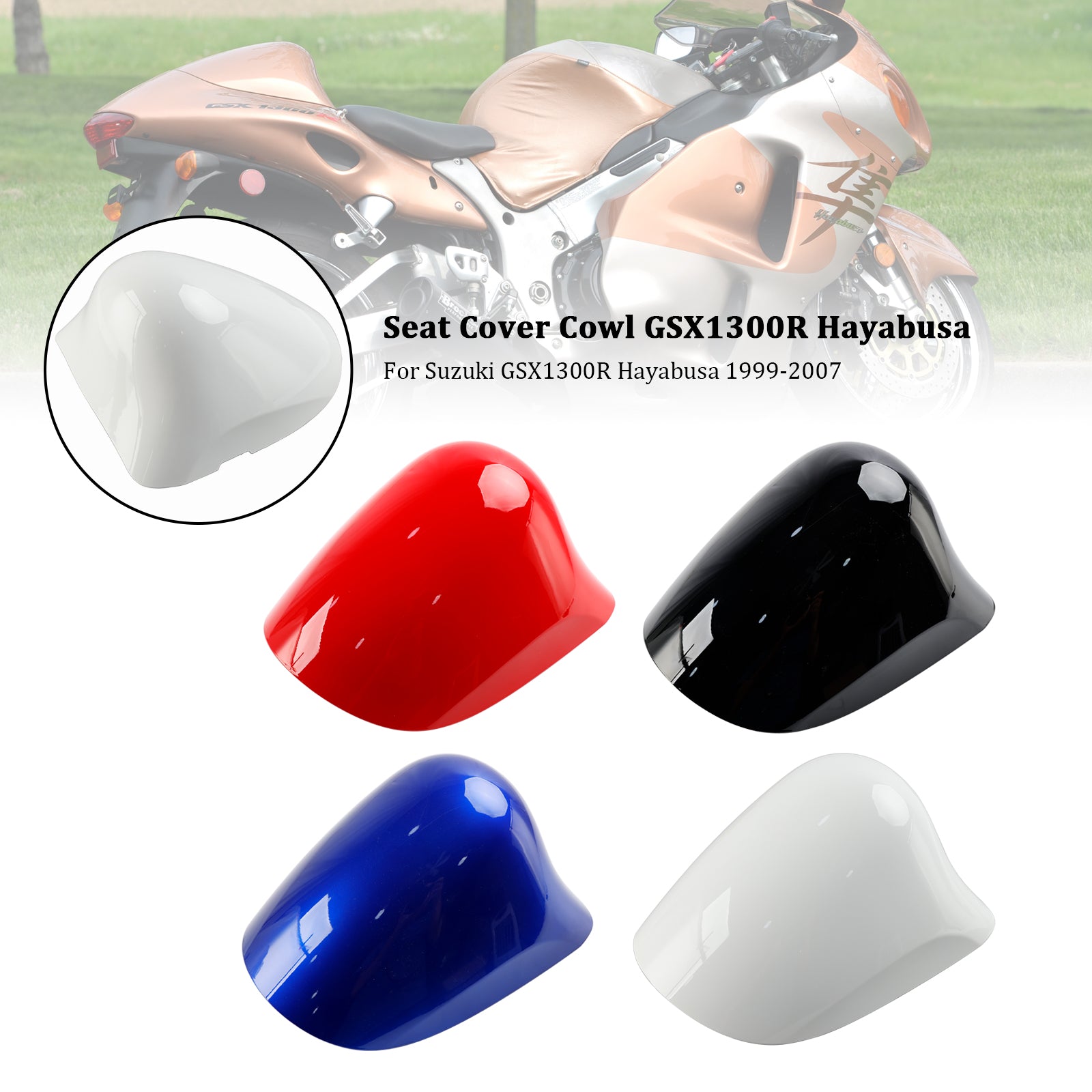 99-07 Suzuki GSX1300R GSX-R1300 Hayabusa Cubierta de carenado del asiento trasero