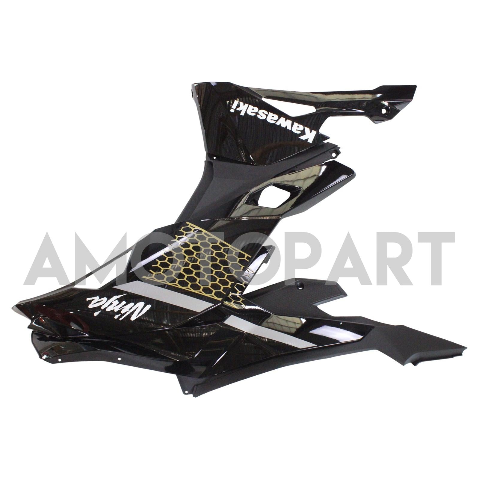Amotopart 2019-2025 Kawasaki Ninja ZX25R ZX4R ZX4RR Black Fairing Kit