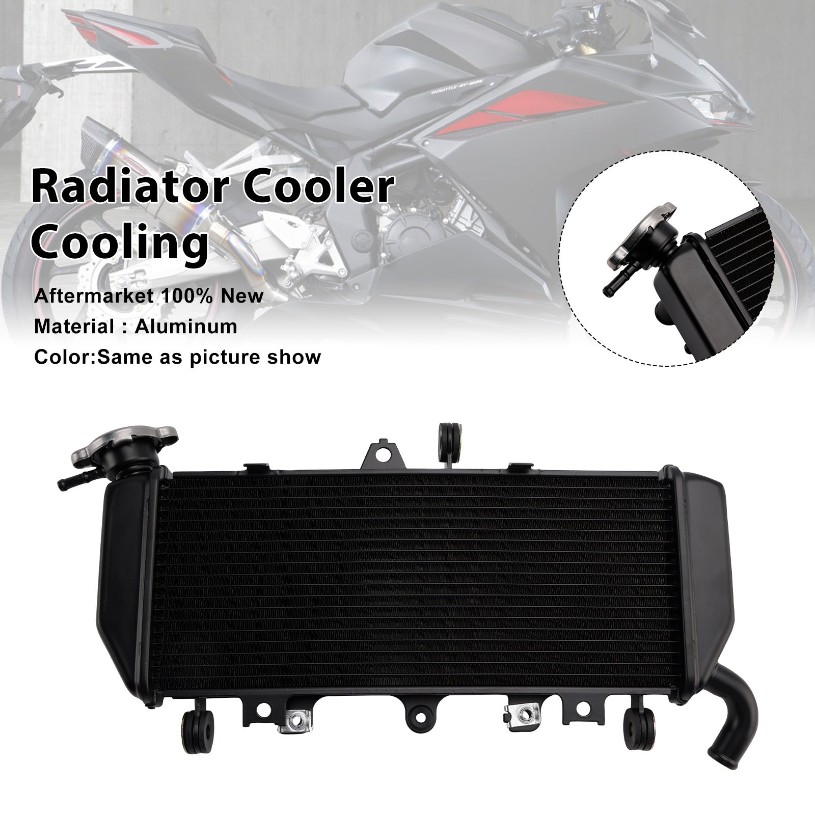 2017-2024 Honda CBR250RR Aluminum Radiator Cooling Engine Cooler