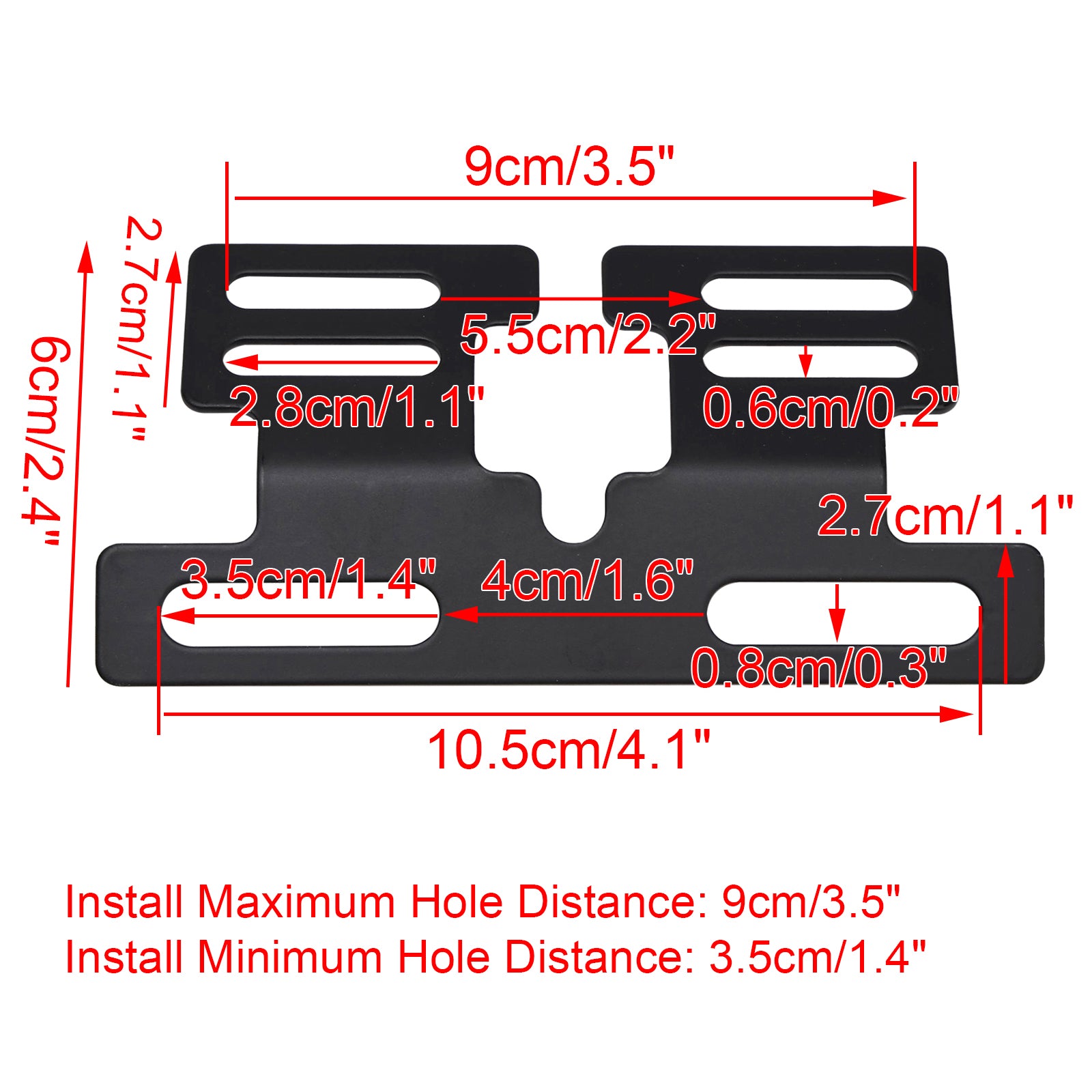 Universal Motorcycle Rear License Plate Holder Support Bracket Mount