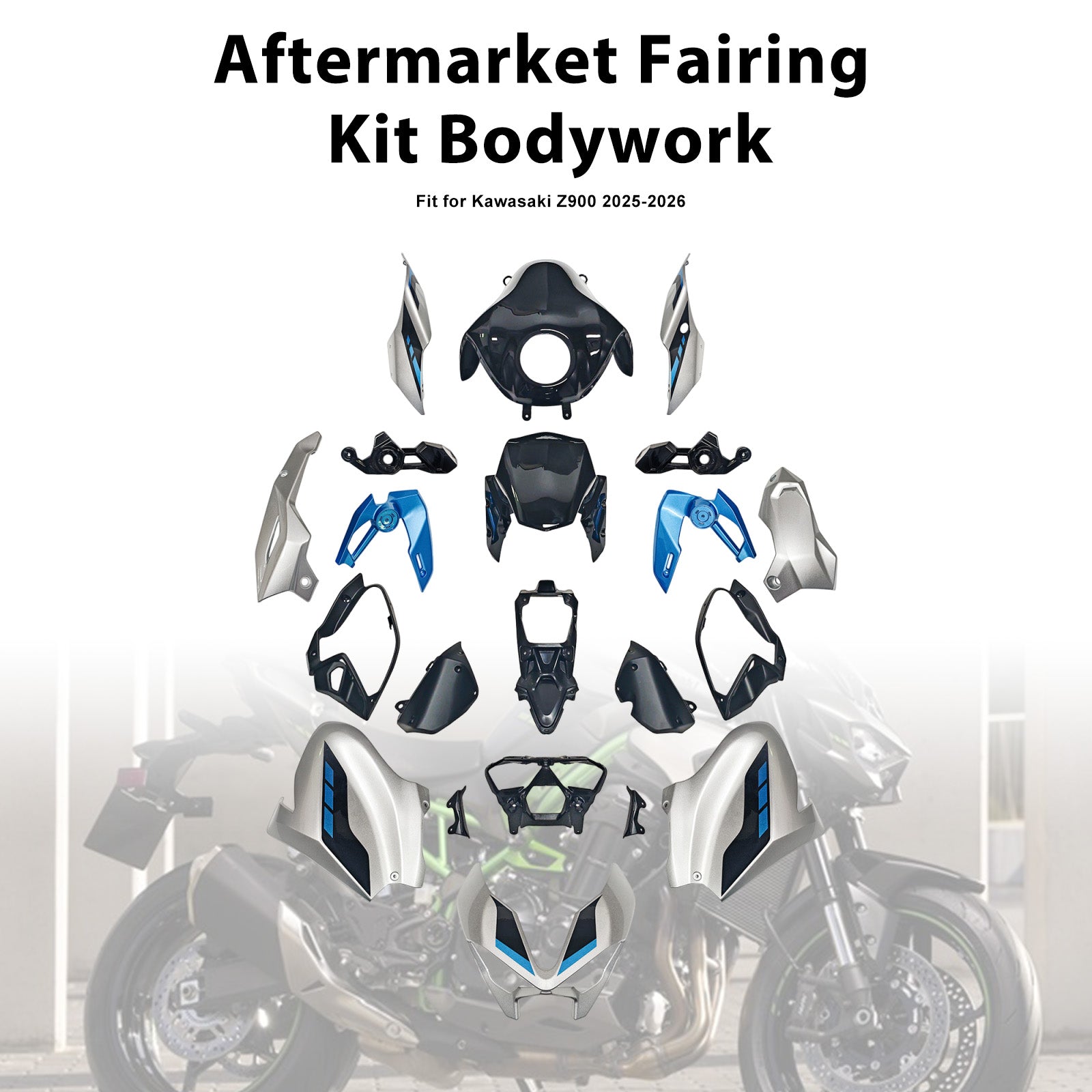 Amotopart 2025–2026 Kawasaki Z900 Verkleidungsset-Kollektion