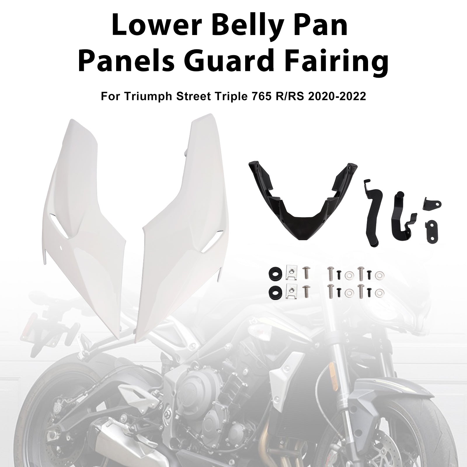 2020-2022 Street Triple 765 R/RS Lower Belly Pan Panels Guard Fairing