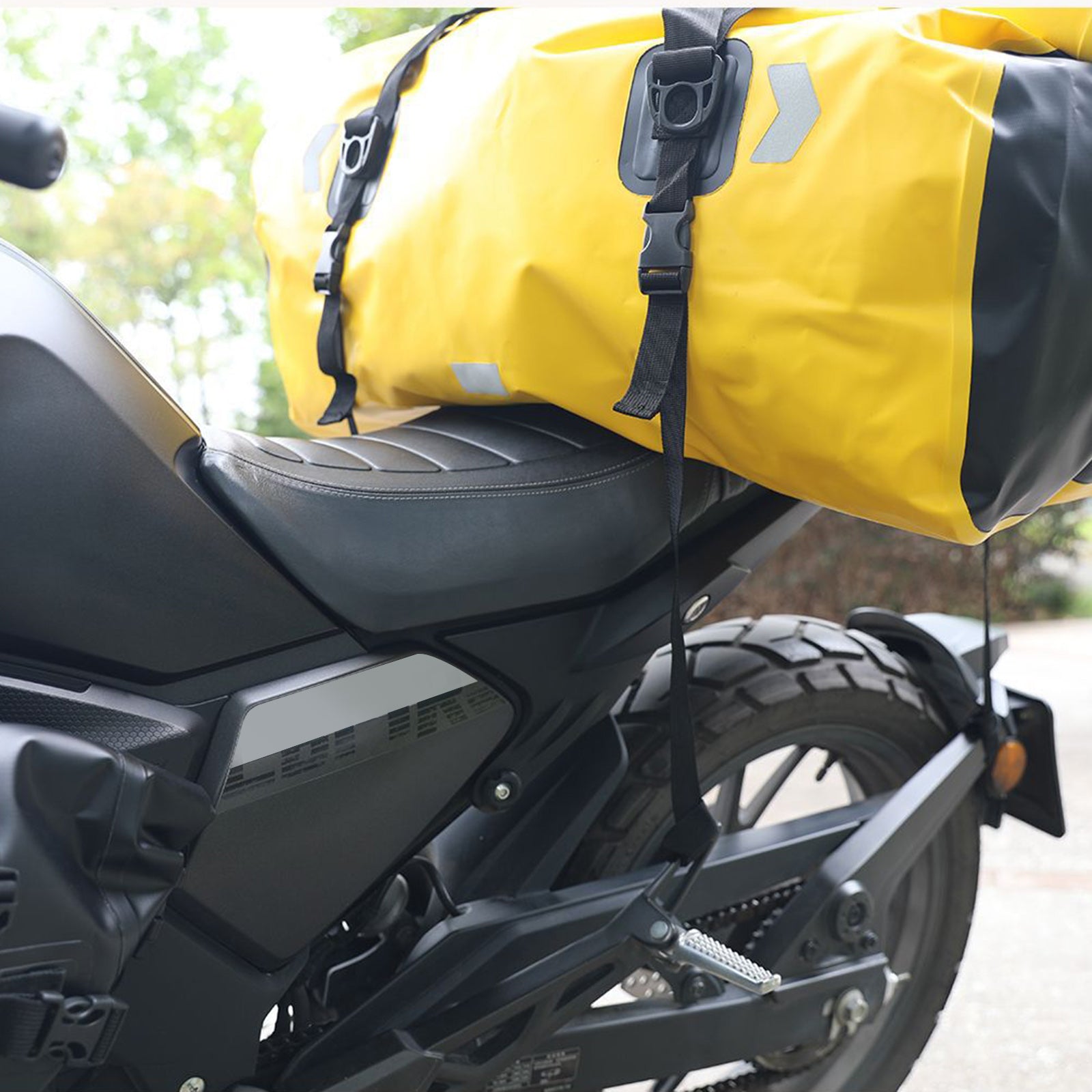 Motorcycle Universal Saddlebag Side Storage Tail Bag Pu Luggage 80L