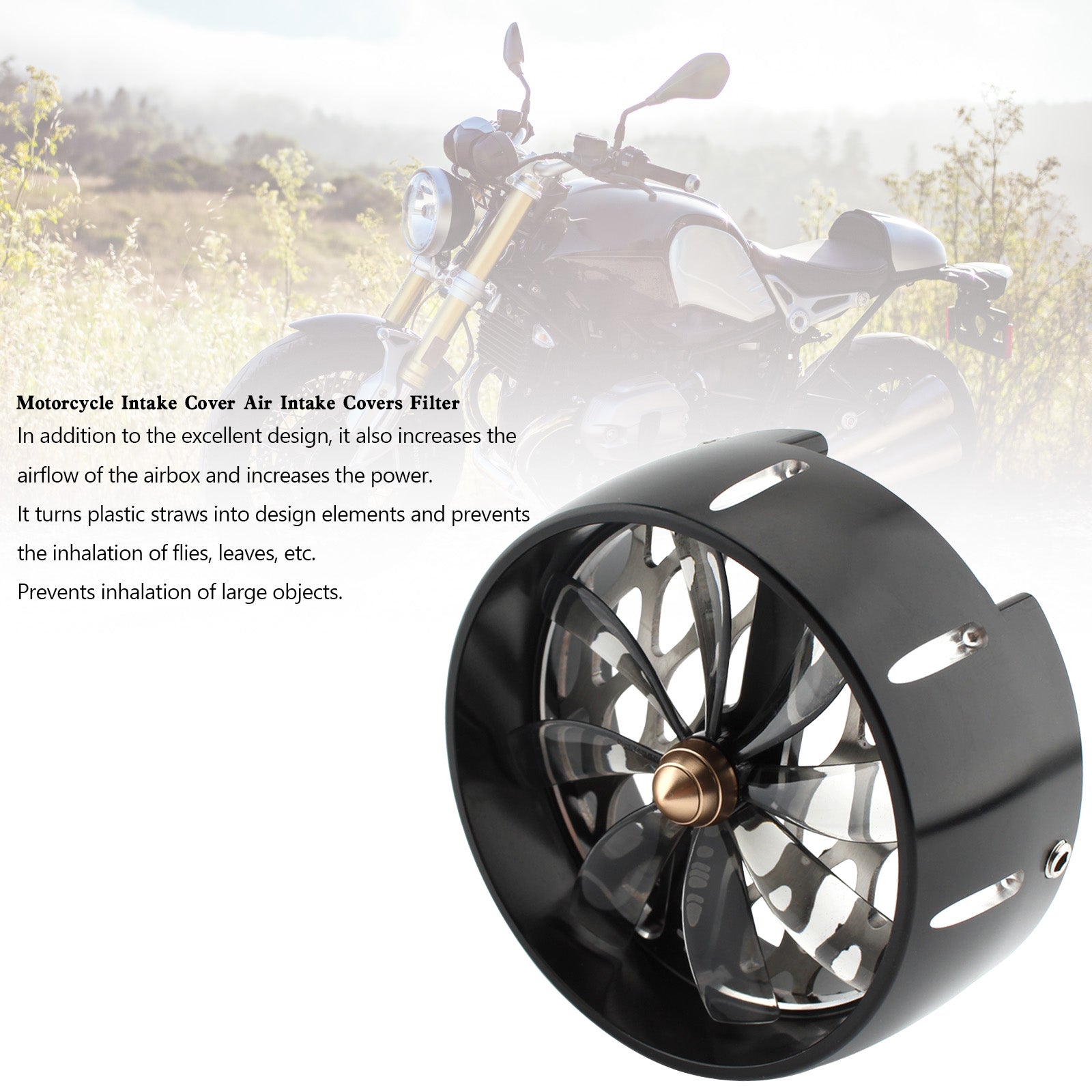 Cubierta de entrada de aire cubre filtro para BMW R Ninet Ninet R9T