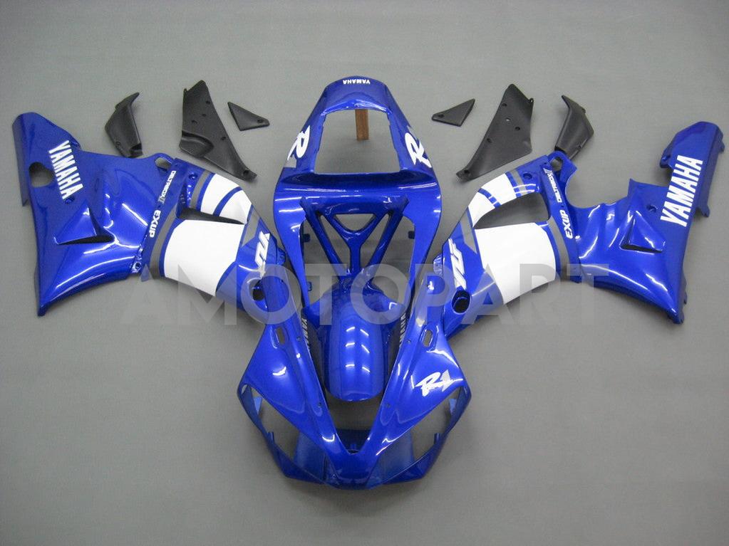 Amotopart 2000-2001 Yamaha YZF 1000 R1 Blue&White Style3 Fairing Kit