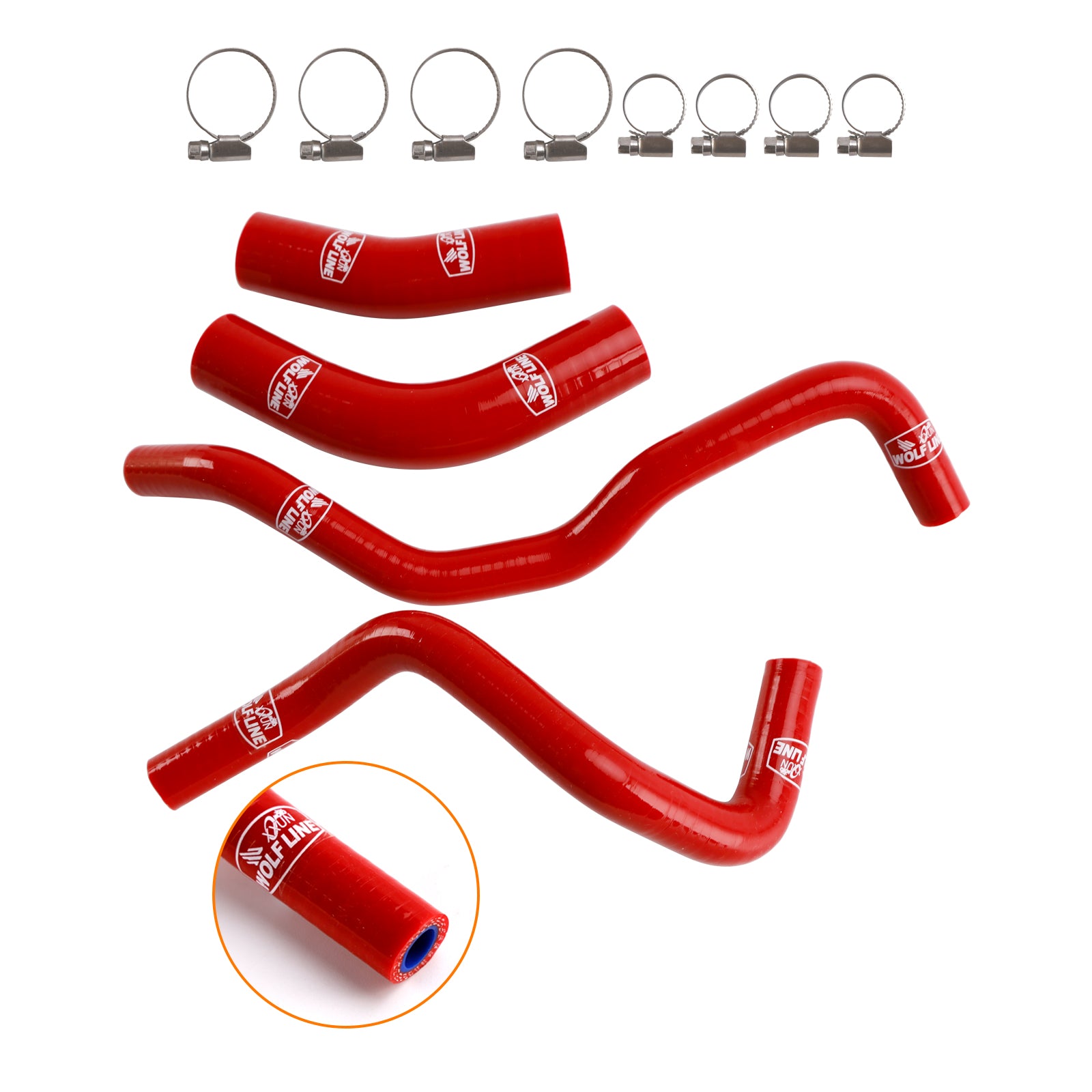 2019-2024 Yamaha Tenere 700 Silikonowy Zestaw węża chłodzącego chłodzicie