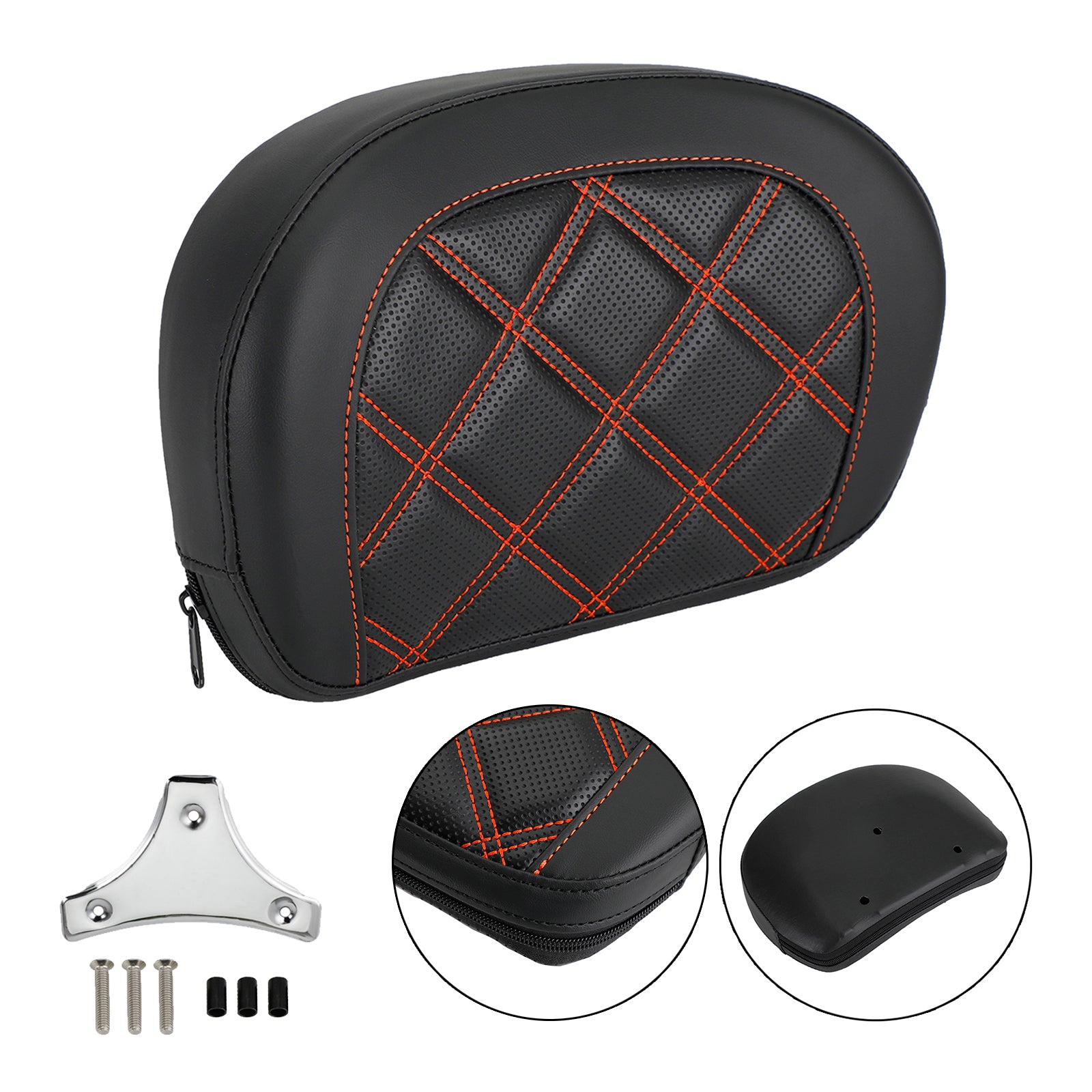 Driver Rider Sissy Bar Seat Backrest Pad for CVO Street Glide FLHXSE 2015-2021