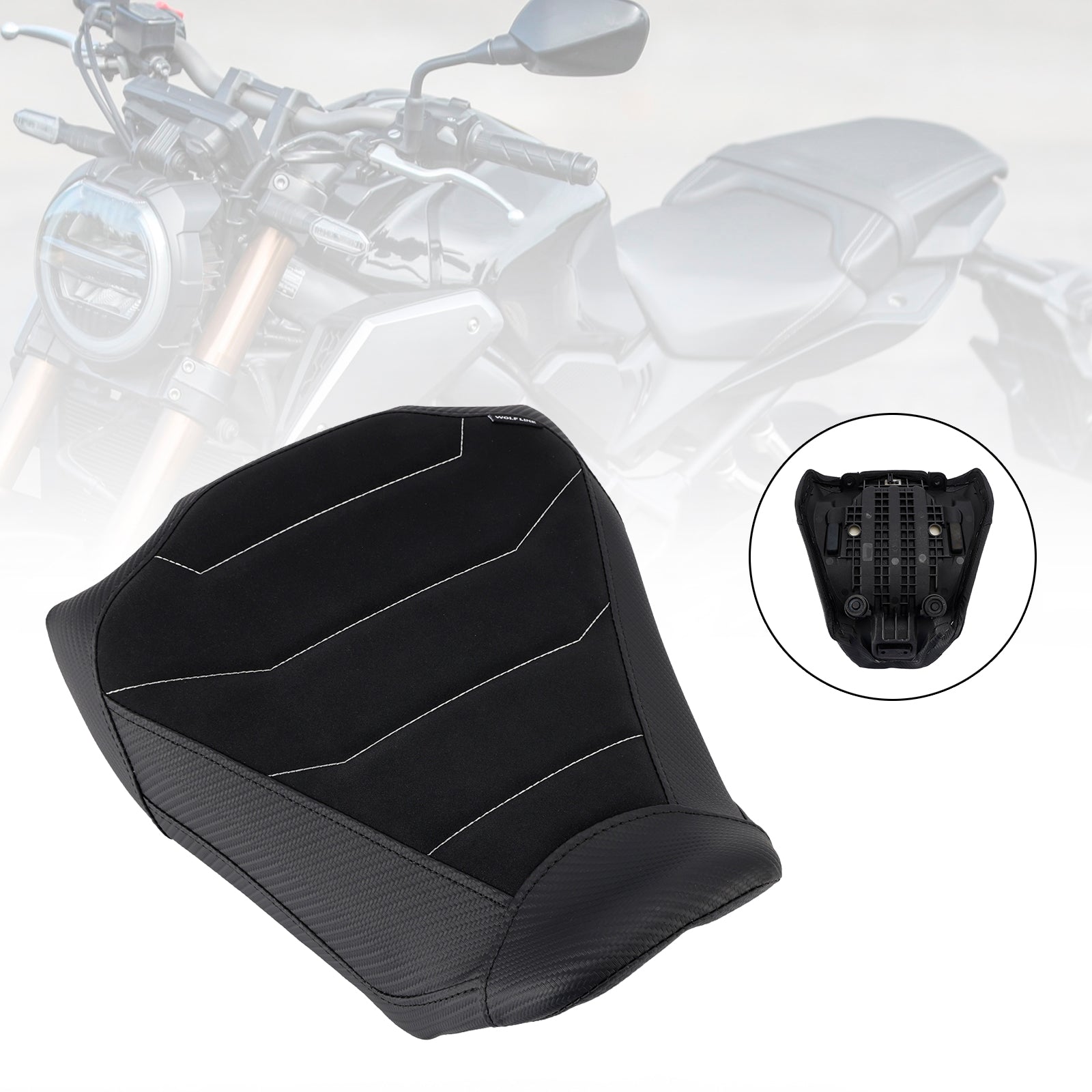 24-25 RedB Honda Cb650R Cbr650R Front Driver Raider Seat Pillion Saddle Reda