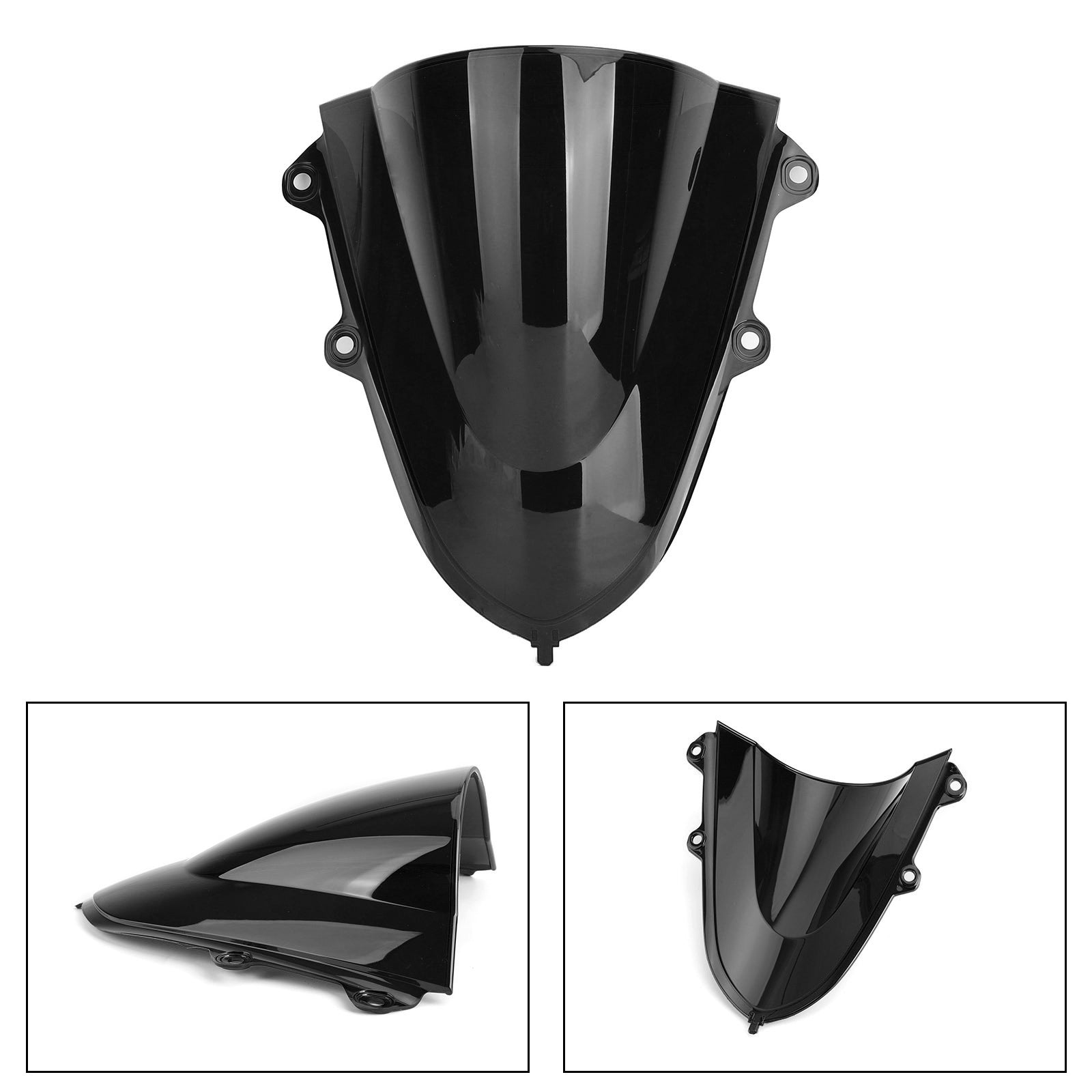 17-20 Yamaha YZF R15 V3 ABS Plastic Motorcycle Windshield WindScreen Black