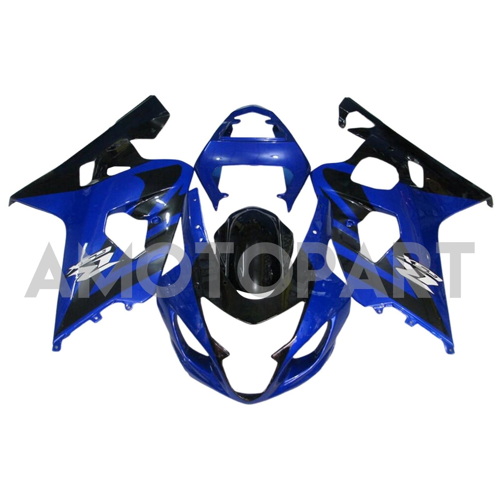 Amotopart 2004-2005 K4 GSXR 600/750 Suzuki Kit carena Styl3 blu e nero