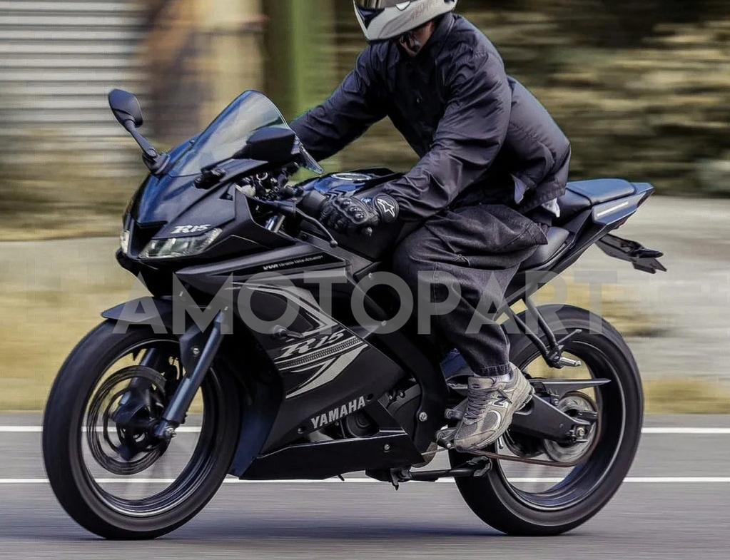 Amotopart 2018-2024 Yamaha YZF R15 Glossy Black Fairing Kit