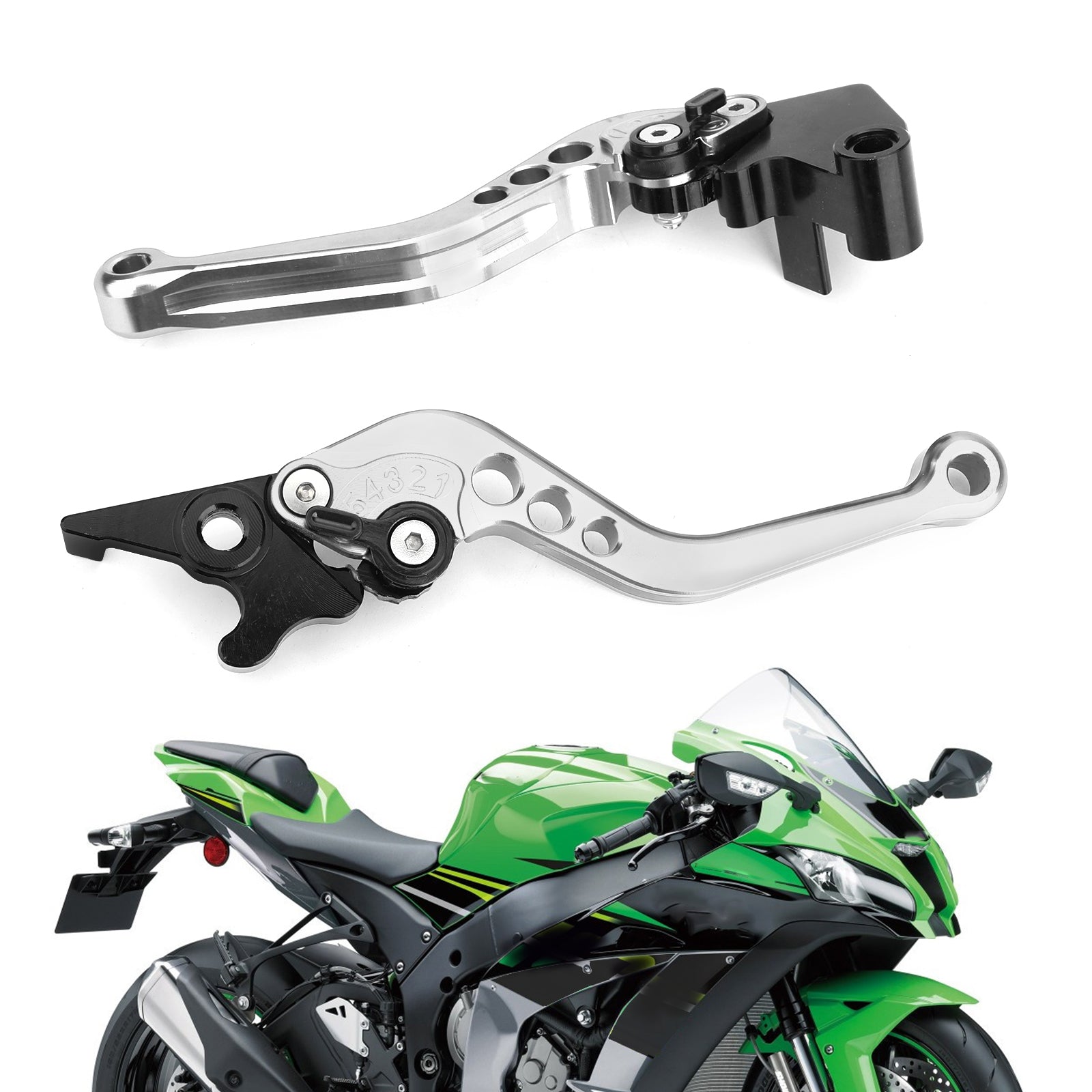 Kawasaki Ninja 250 300 remkoppeling hendels zilver