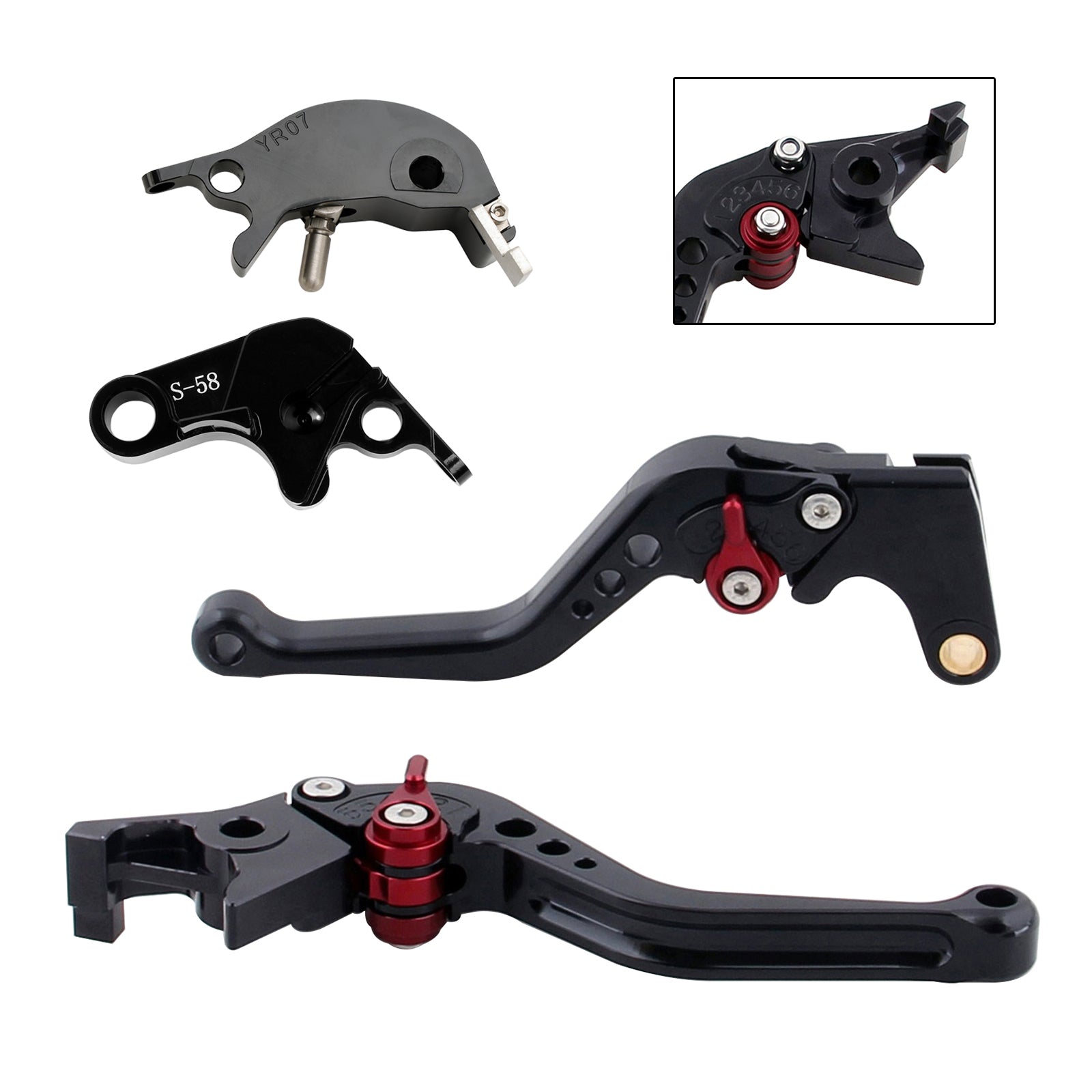 22-23 YAMAHA YZF R7 MT-10/SP FZ-10/SP NEW Short Clutch Brake Lever