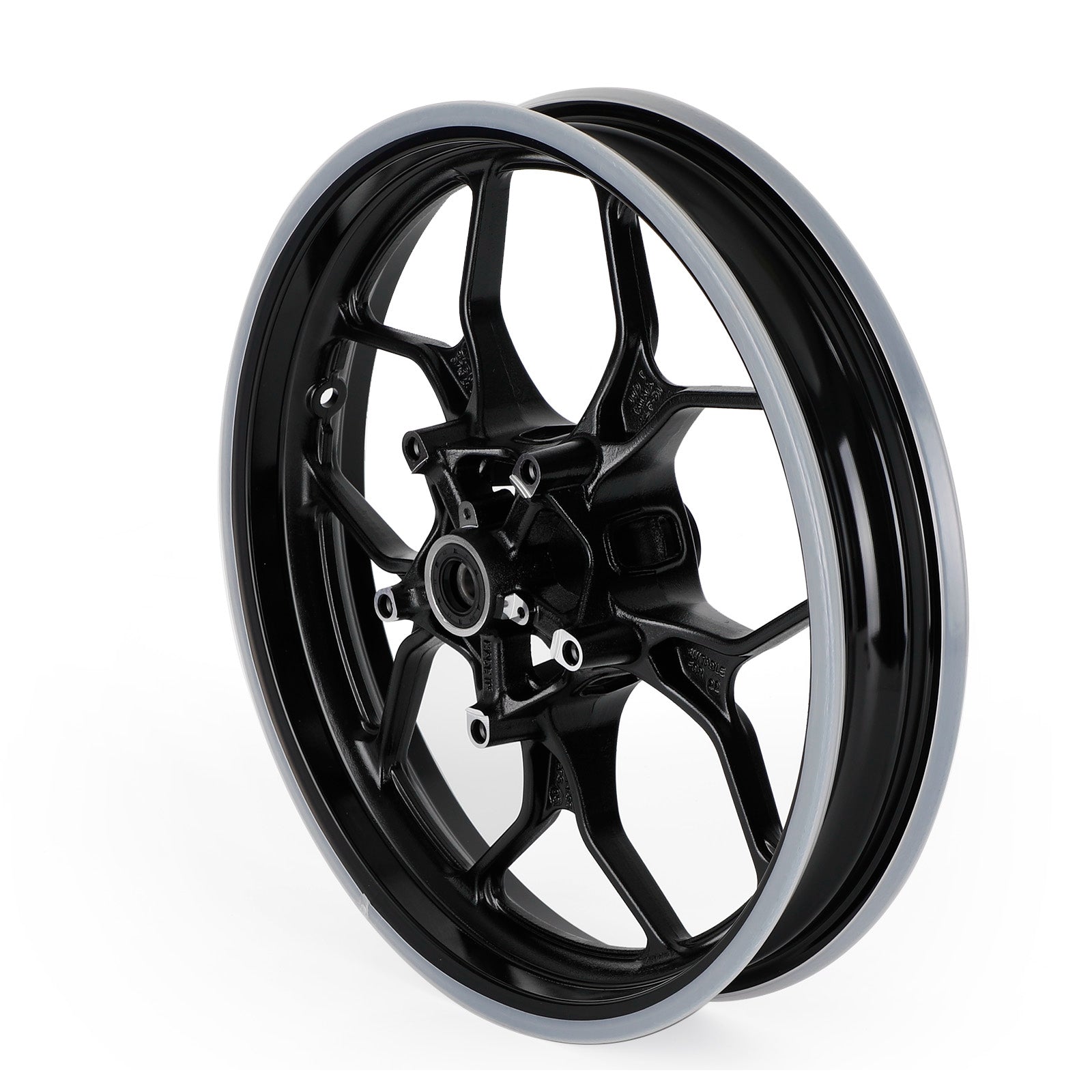 Komplette schwarze Front- und Hinterradrand für Yamaha YZF R3 2015-2022 Neu