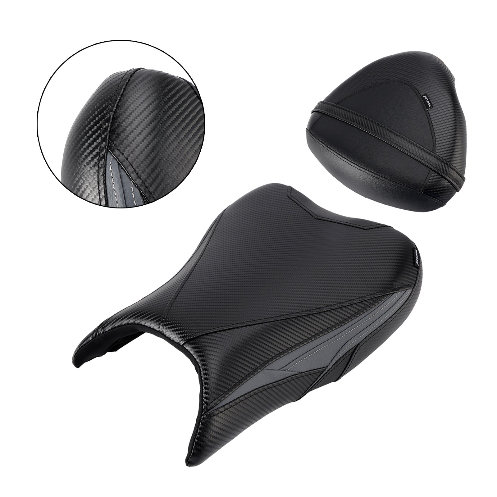 22-24 Suzuki Hayabusa Gsx1300R Driver&Passenger Seat Kit Cushion Black2