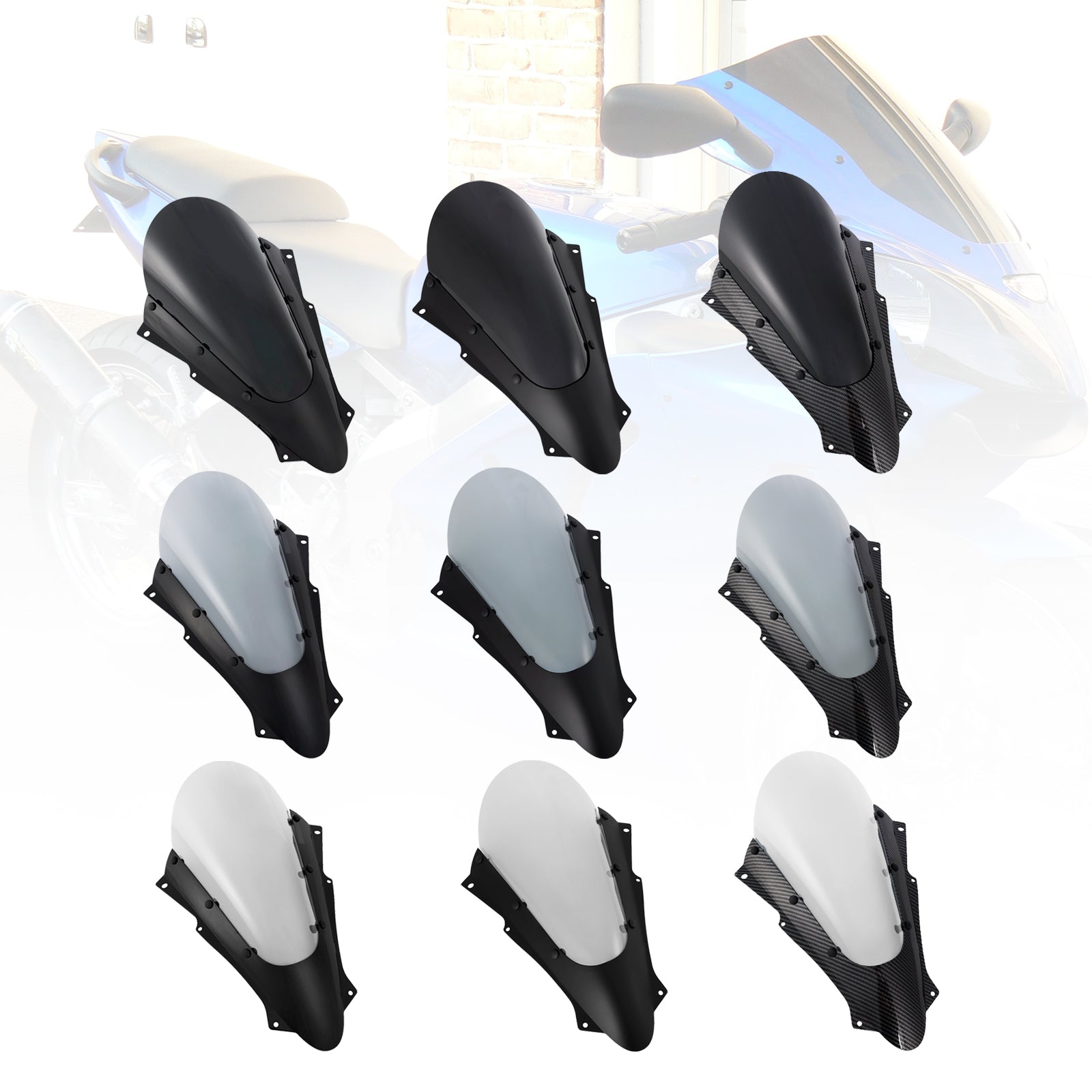 2023 Kawasaki ZX-4R ZX-4RR vindrutan vindruta