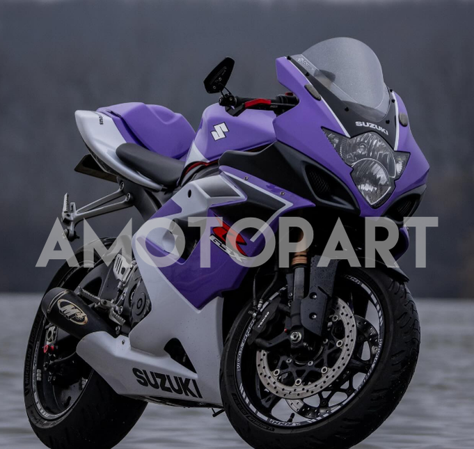 Amotopart 2005-2006 Suzuki GSXR1000 WHITE PURPAL FAILING KIT