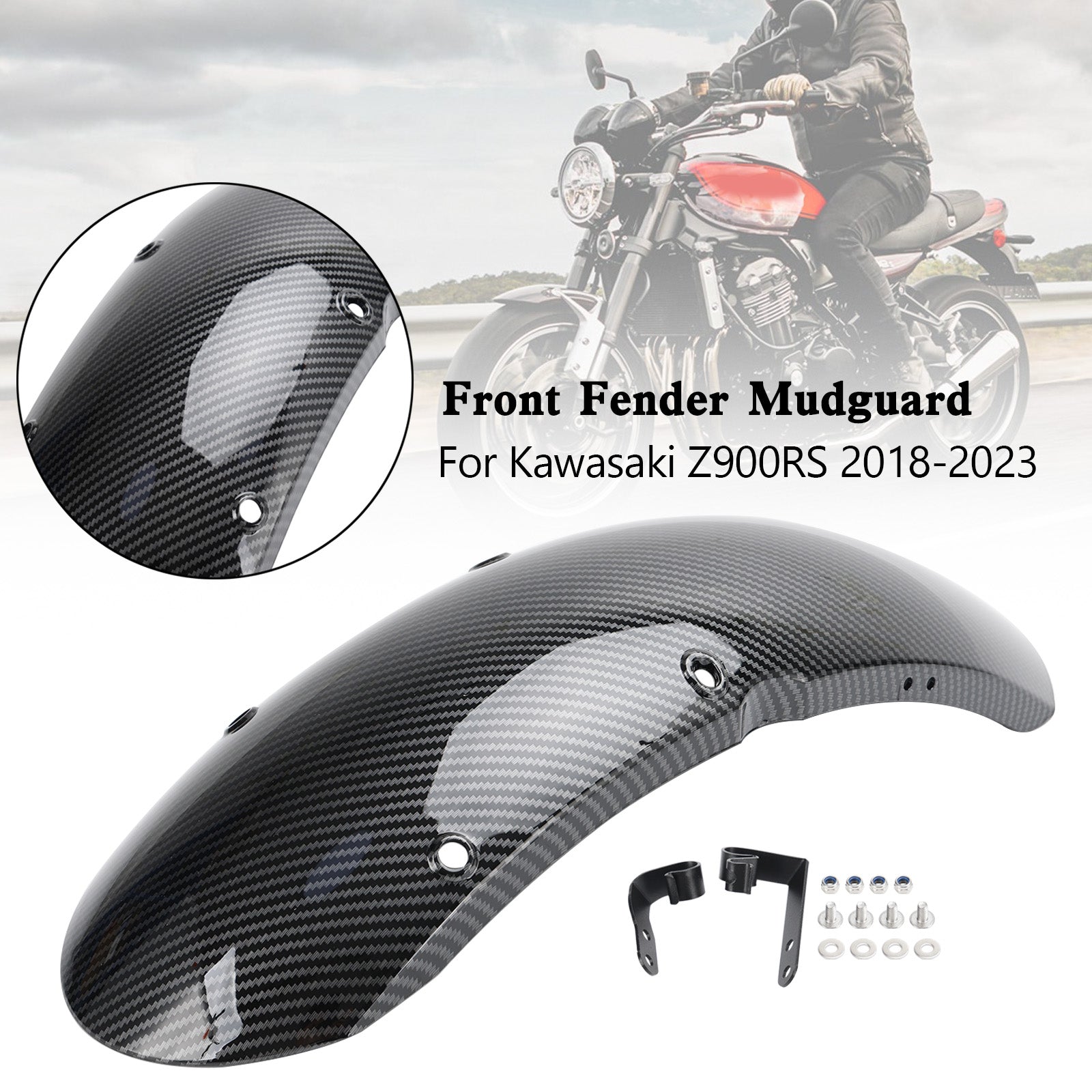 2018-2023 Kawasaki Z900RS Frente Fender Mudguard