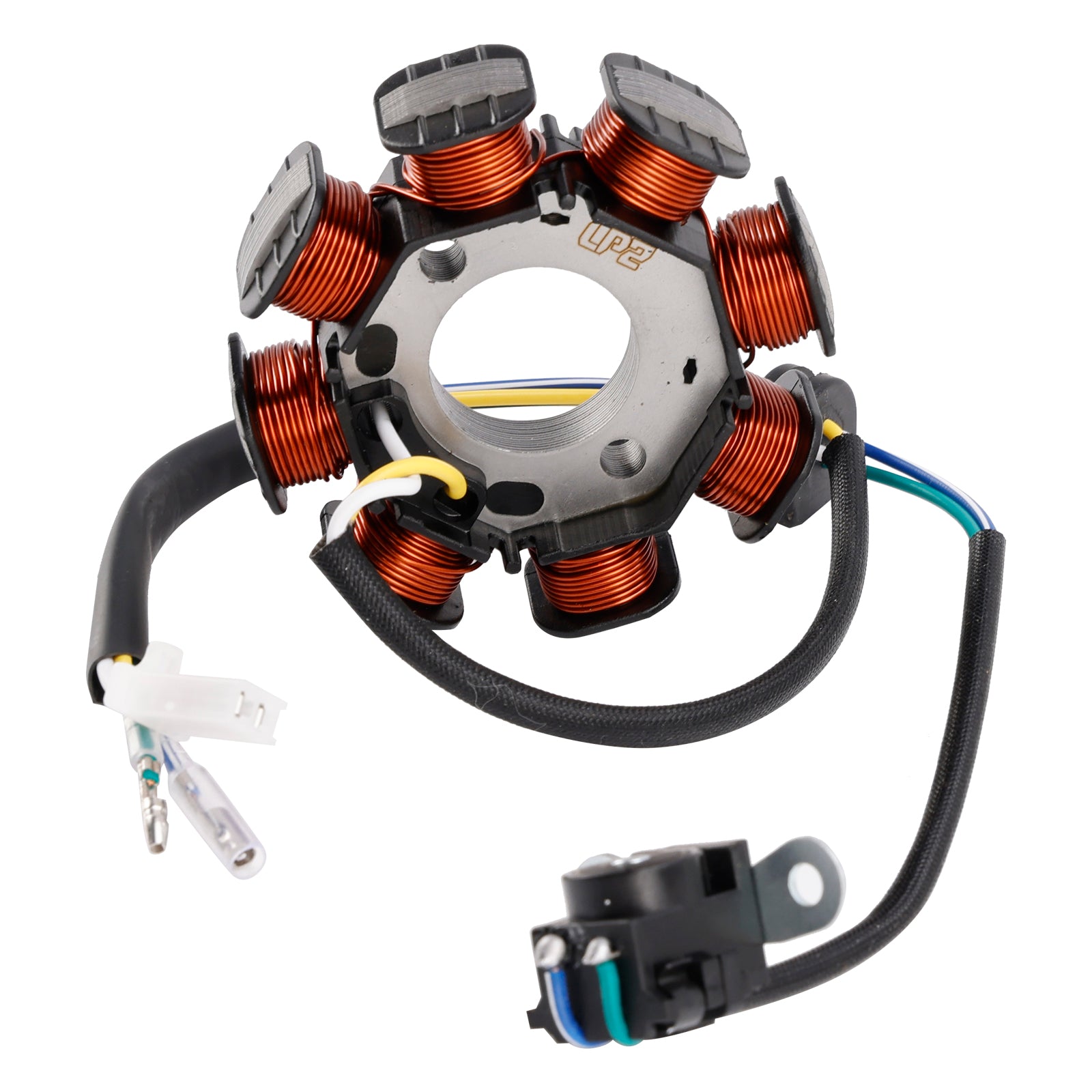 Modenas Kriss 120 Field Coil 8 Coil - 4 Wire - Stator Assy