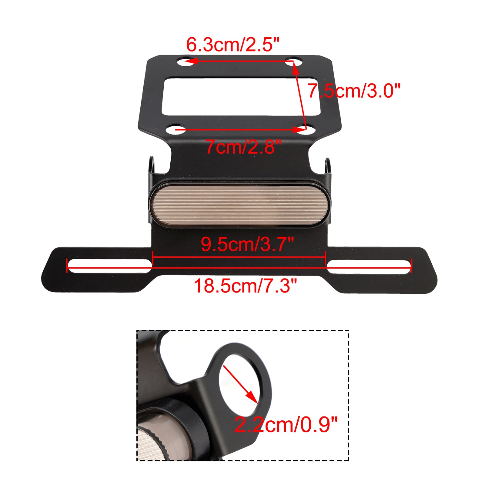 23-24 Honda CL250 CL300 CL500 SCL500 registreringsskylthållare ramfäste