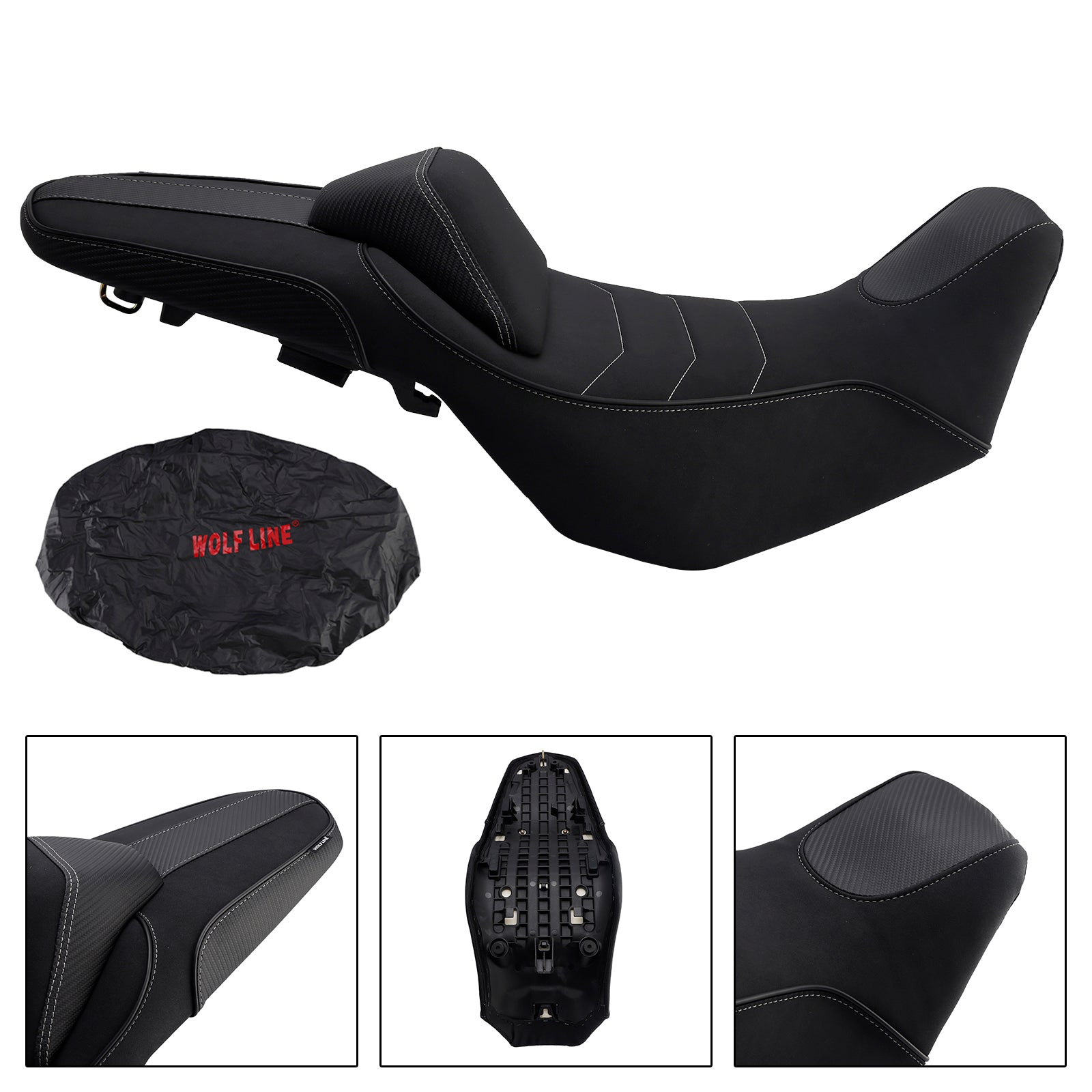 2024-2025 Honda Nx400 Nx500 Replace Front Rear Driver Passenger Seat Black