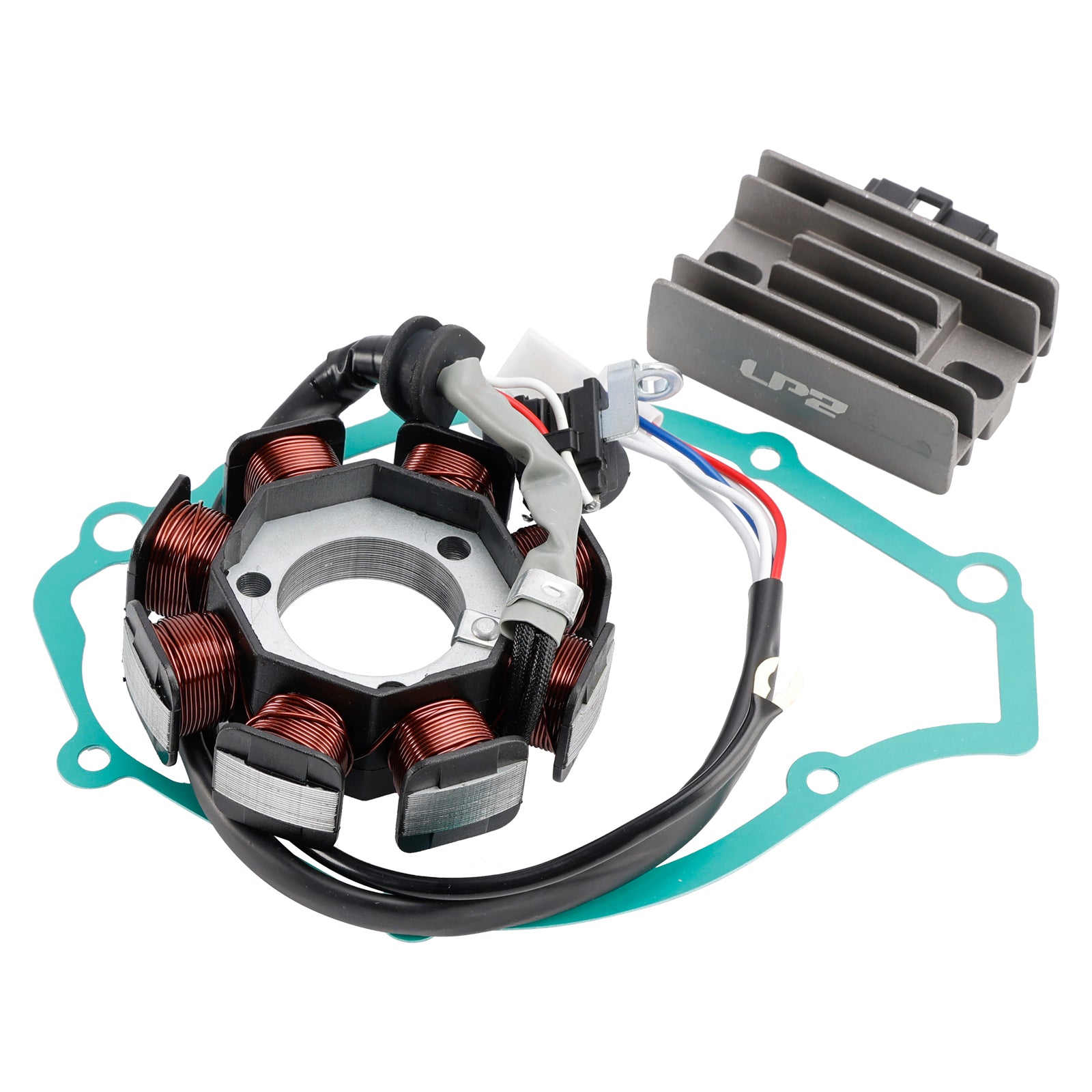 Yamaha YBR 125 YBR125 2004 2006 8 Coils Stator Regulator Rectifier Gasket