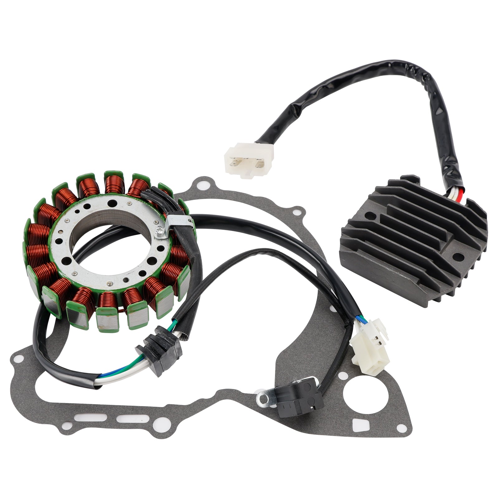 04-11 Yamaha V Star 650 XVS650 Classic Stator Regulator Rectifier W/Gasket