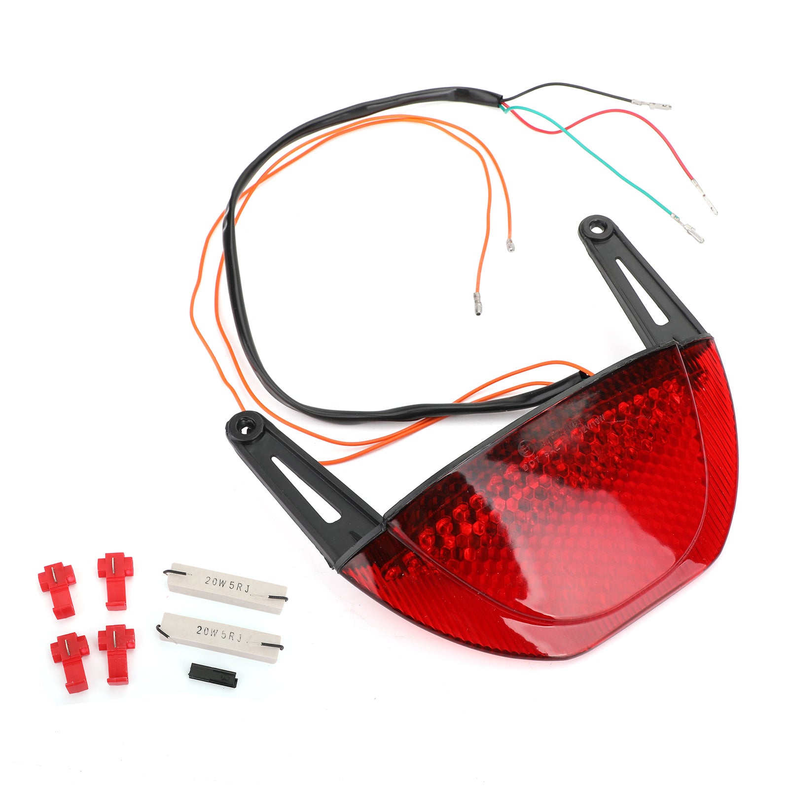 07-12 Honda CBR 600RR Motorcycle Rear Brake Turn Signals Taillight Red