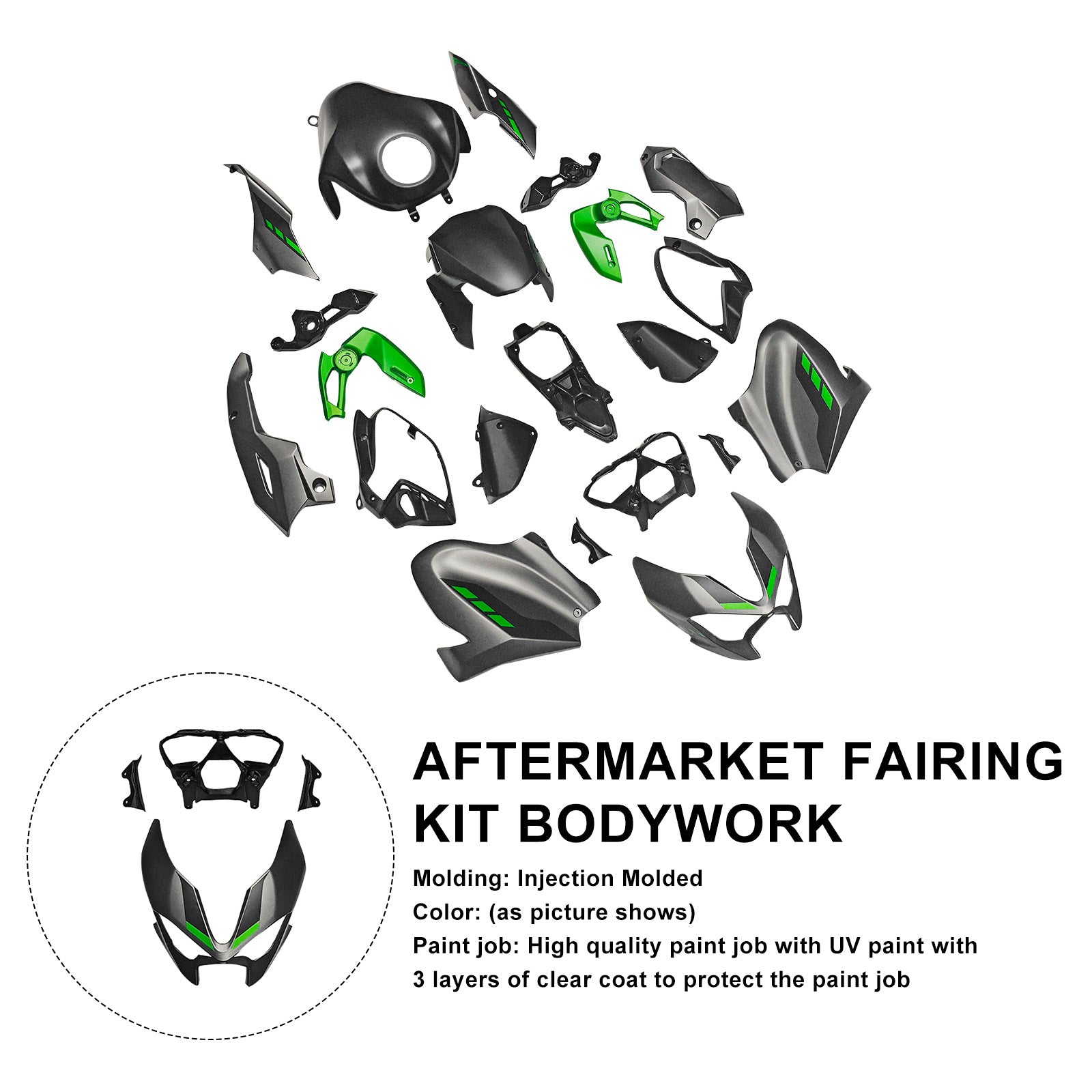 Amotopart 2025–2026 Kawasaki Z900 Verkleidungsset-Kollektion